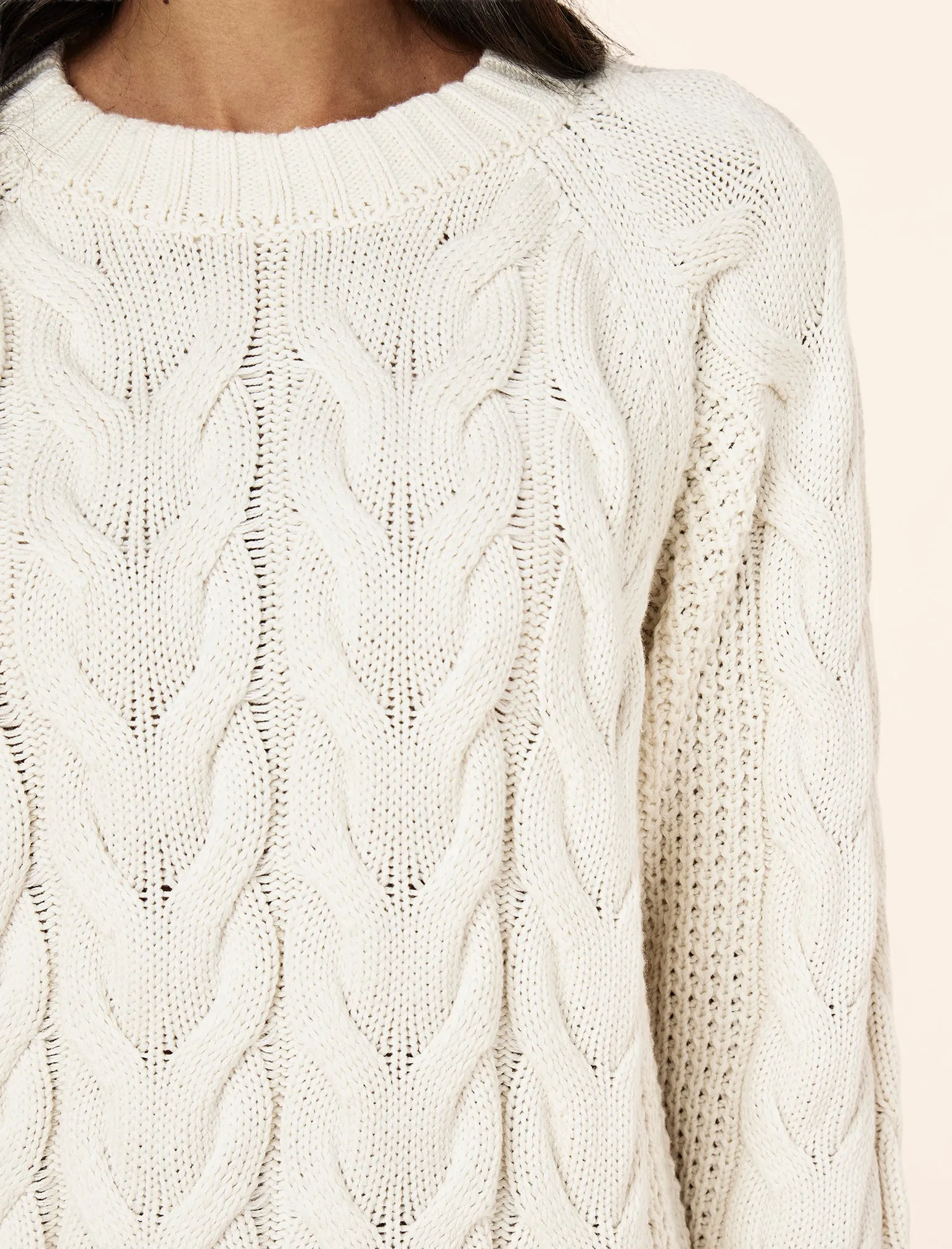 Cosy Cable Cotton Cashmere Jumper sold by Papinelle product image thumbnail 2