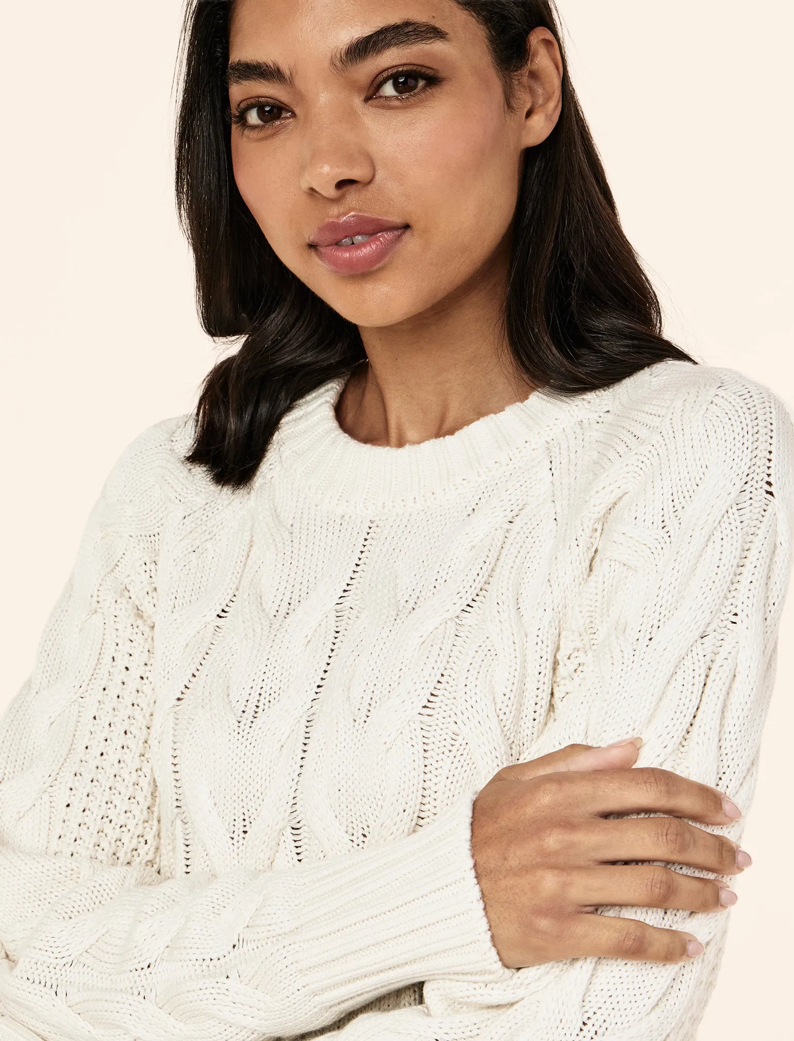 Cosy Cable Cotton Cashmere Jumper sold by Papinelle product image thumbnail 3