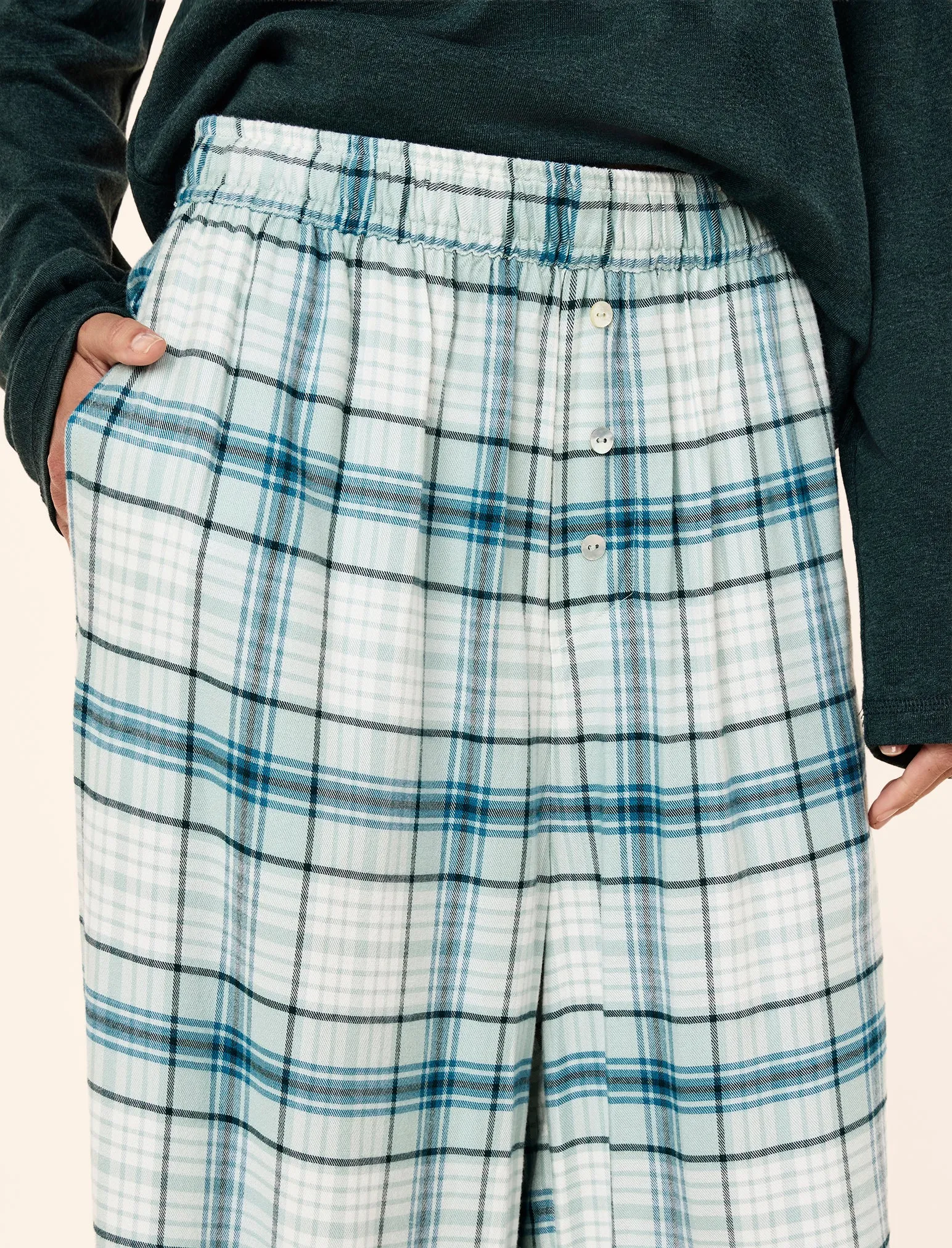 Comfy Plaid Full Length Pant sold by Papinelle product image thumbnail 3