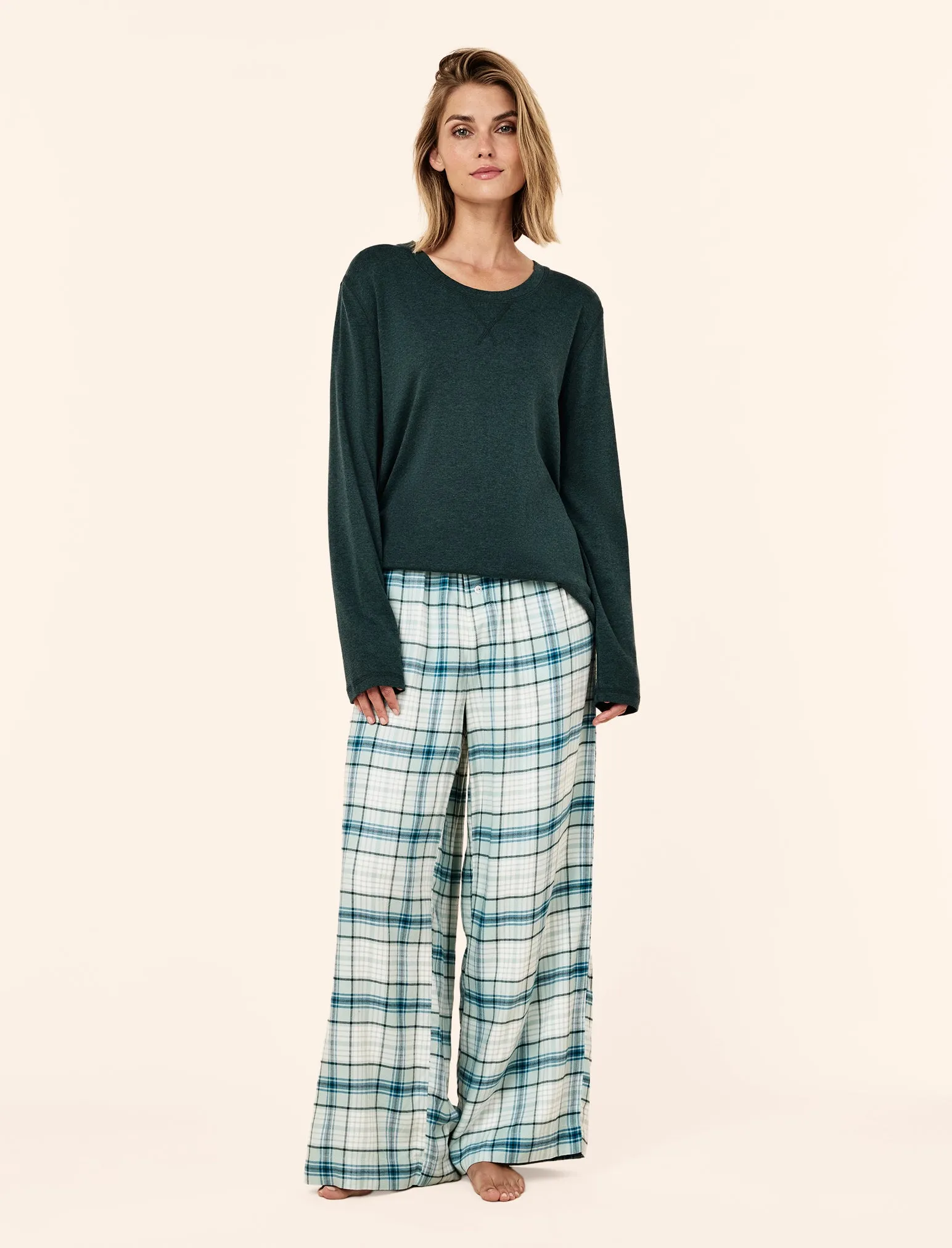 Comfy Plaid Full Length Pant sold by Papinelle product image thumbnail 4