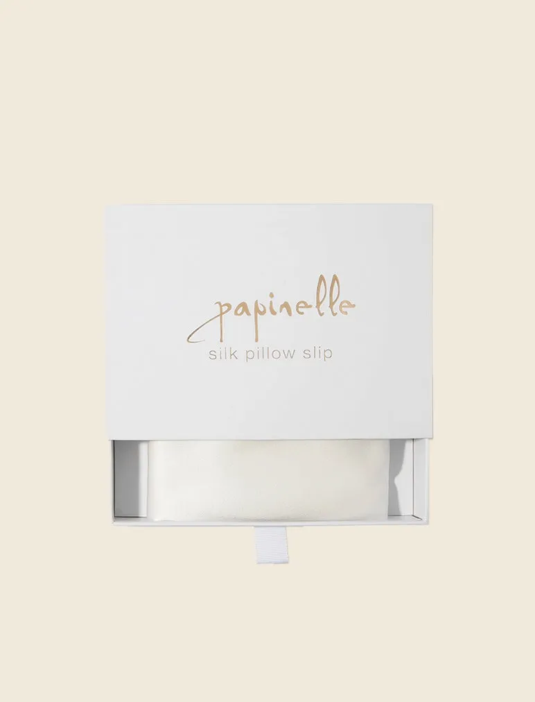 Audrey Boxed Washable Silk Pillow Slip sold by Papinelle