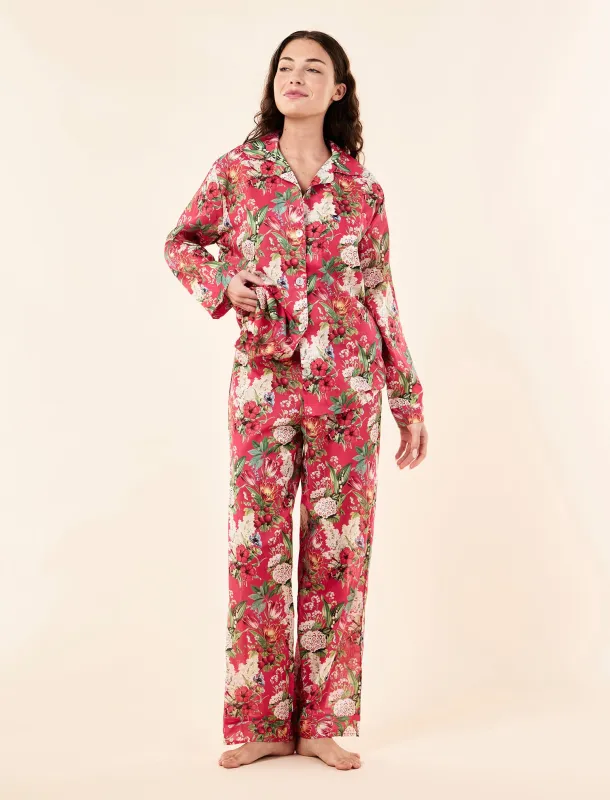 Clara Floral Full Length PJ Set made by Papinelle