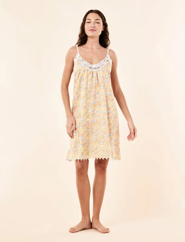Carly Midi Lace Front Nightie made by Papinelle