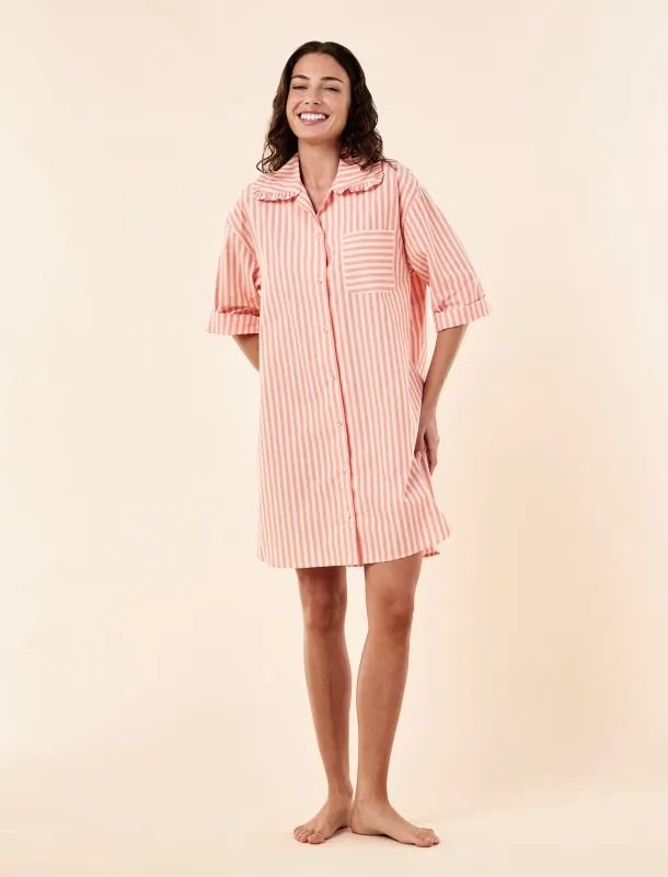 Butterscotch Stripe Nightshirt made by Papinelle