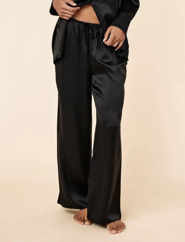 Pure Silk Wide Leg Pant made by Papinelle