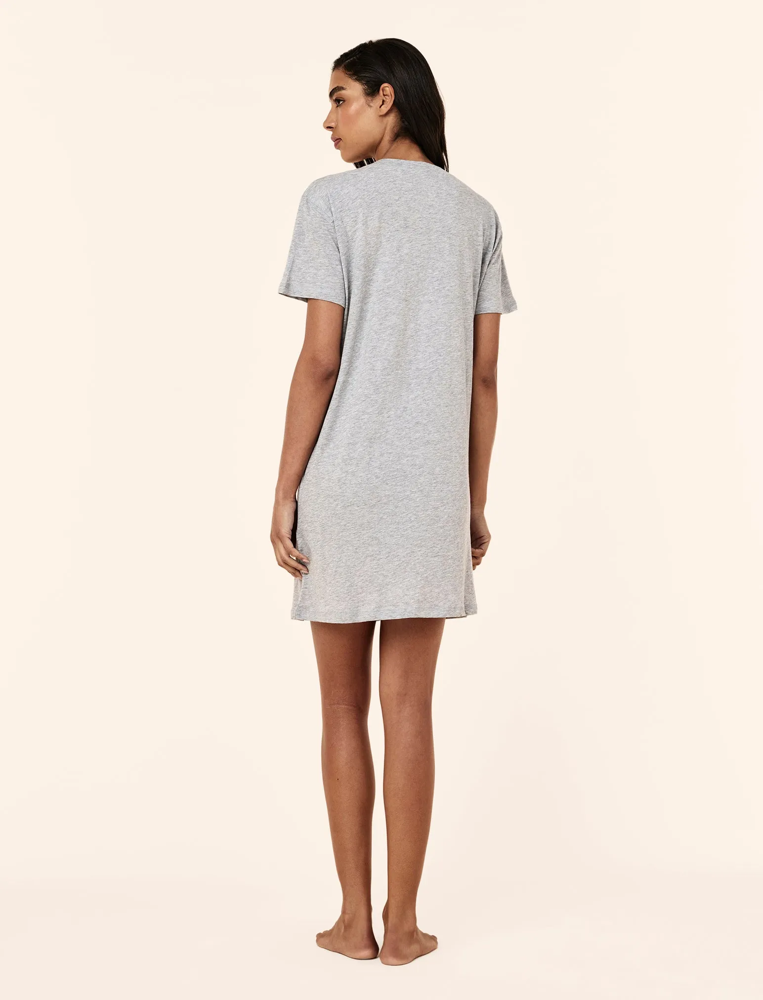 Jada Organic Cotton Knit V Neck Midi Nightie sold by Papinelle product image thumbnail 3