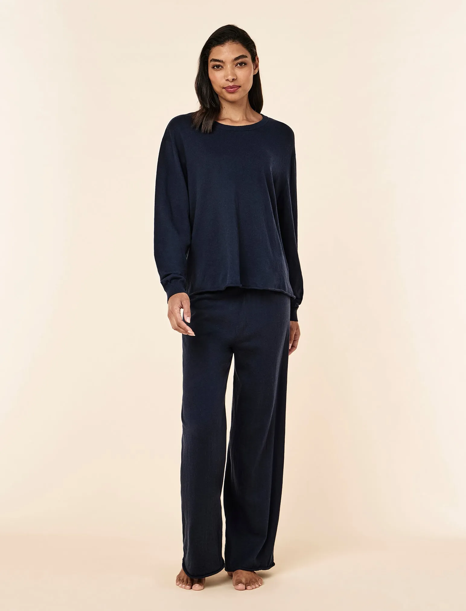 Cotton Cashmere Fine Knit Jumper sold by Papinelle product image thumbnail 3