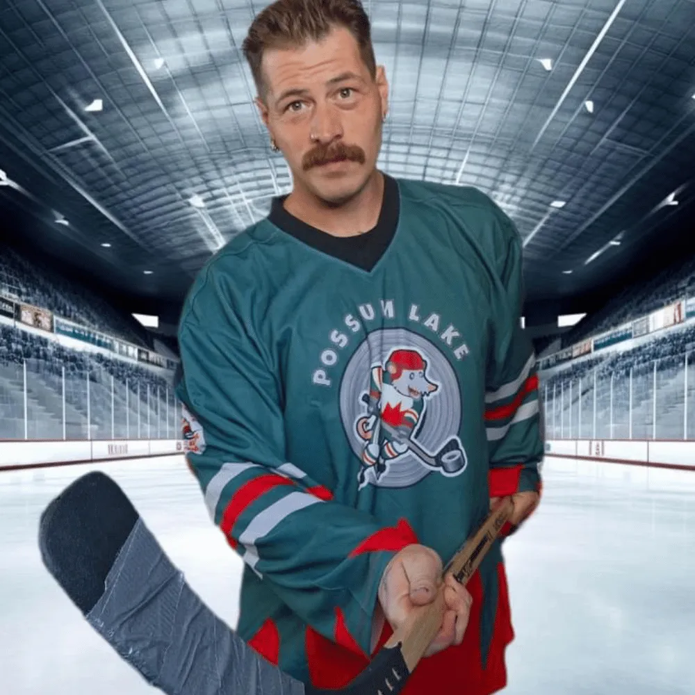 Red Green Show Possum Lake Hockey Jersey sold by Red Green product image thumbnail 4