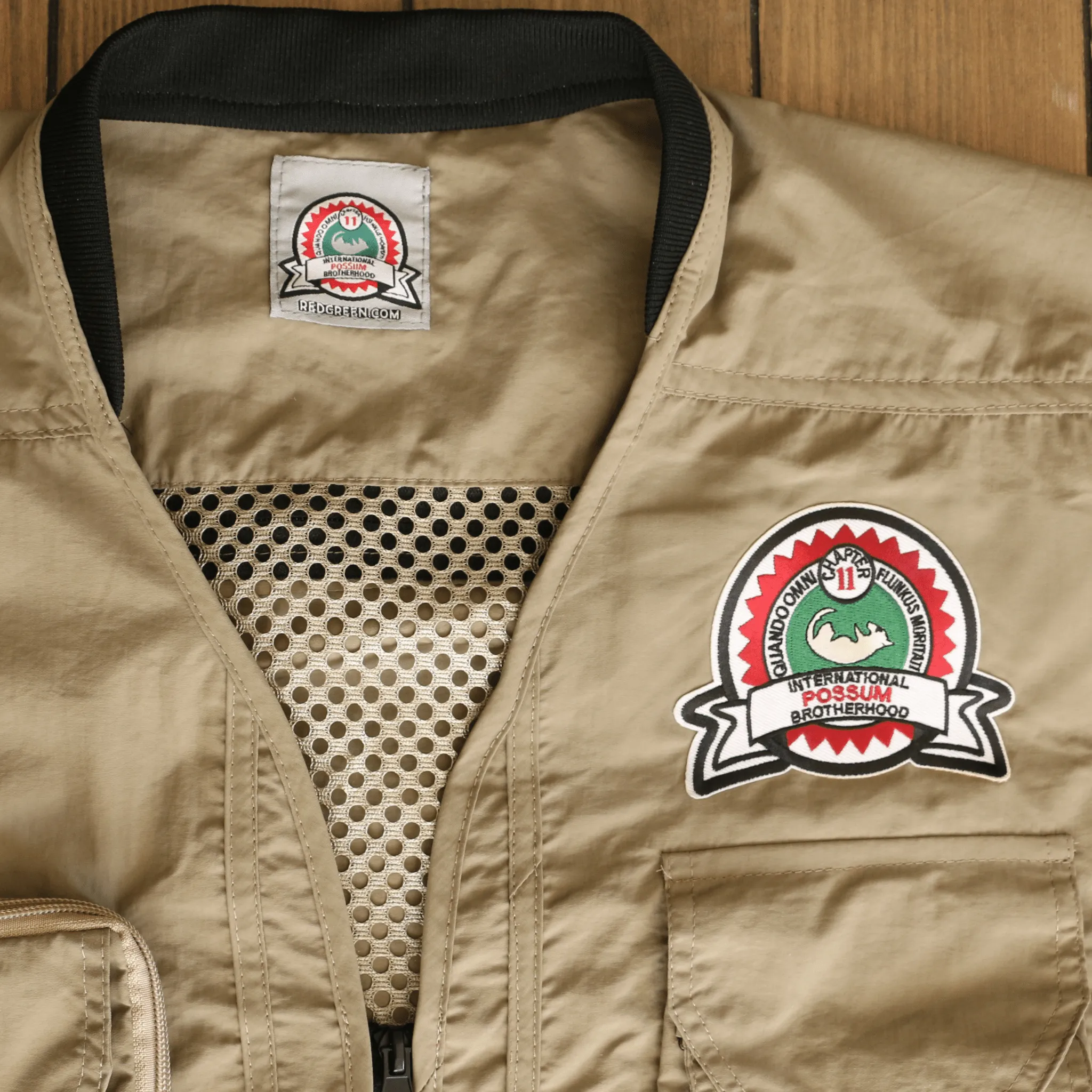 Official Possum Lodge Fishing Vest sold by Red Green product image thumbnail 3
