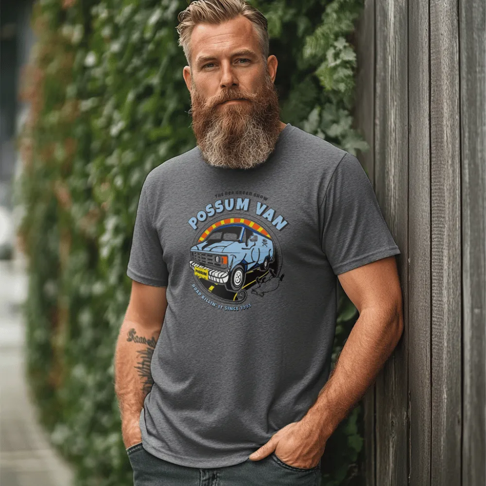 Possum Van T-Shirt Featuring Junkyard Digs sold by Red Green product image thumbnail 2