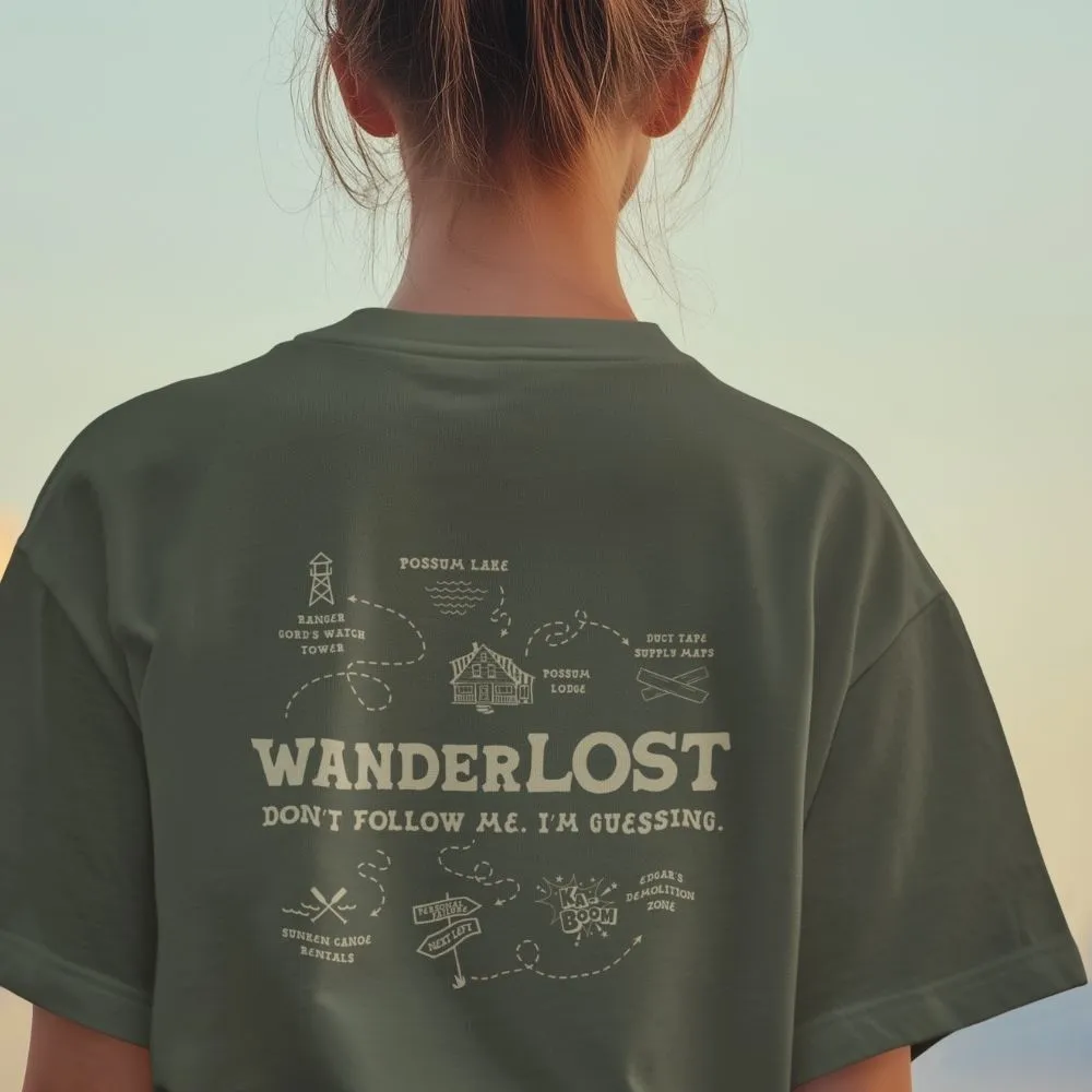 WANDERLOST T-SHIRT - POSSUM LODGE MAP TO NOWHERE sold by Red Green product image thumbnail 5