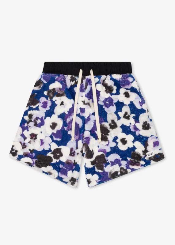 FLORAL SHERPA SHORTS sold by LA Raw