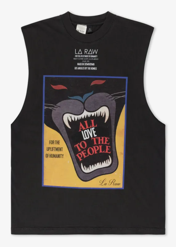 VINTAGE PANTHER MUSCLE TEE sold by LA Raw
