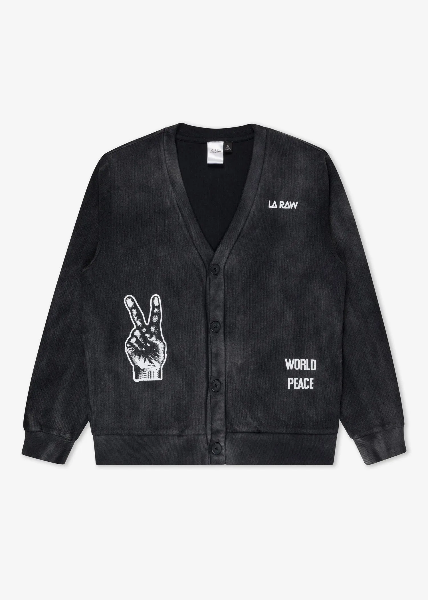 WORLD PEACE CARDIGAN sold by LA Raw