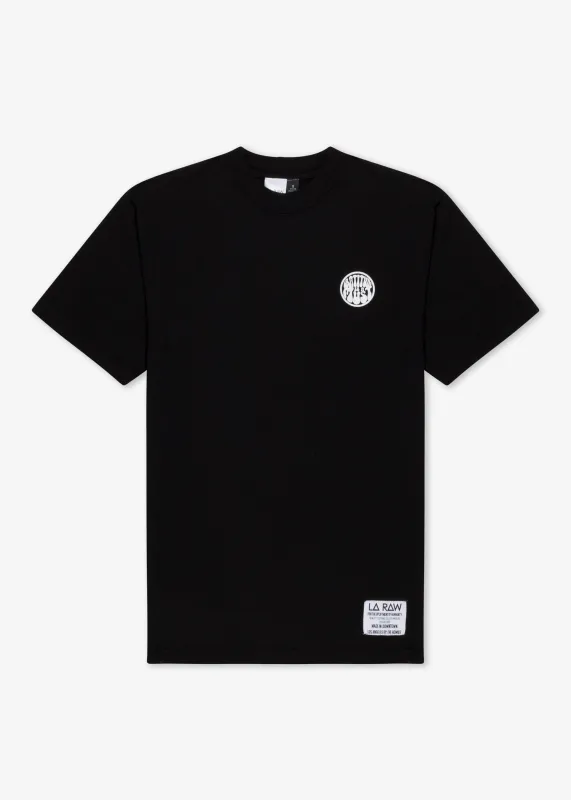 GRATITUDE IS A MUST T-SHIRT BLACK made by LA Raw