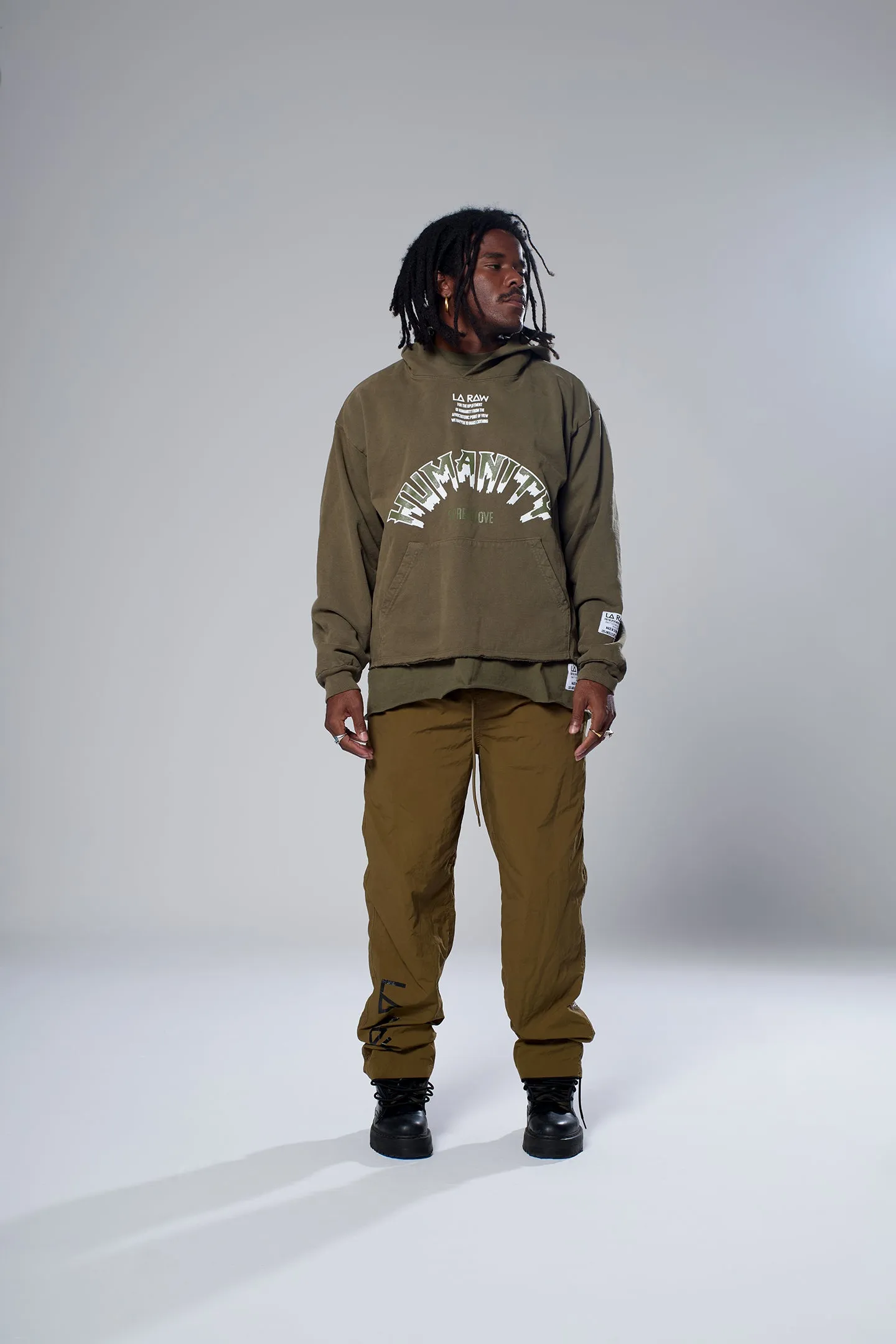 NYLON TRACK PANTS sold by LA Raw product image thumbnail 2