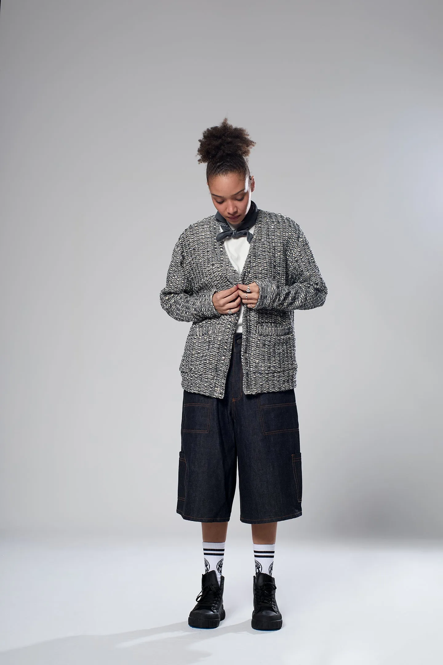 HEAVY CARDIGAN SILVER sold by LA Raw product image thumbnail 5