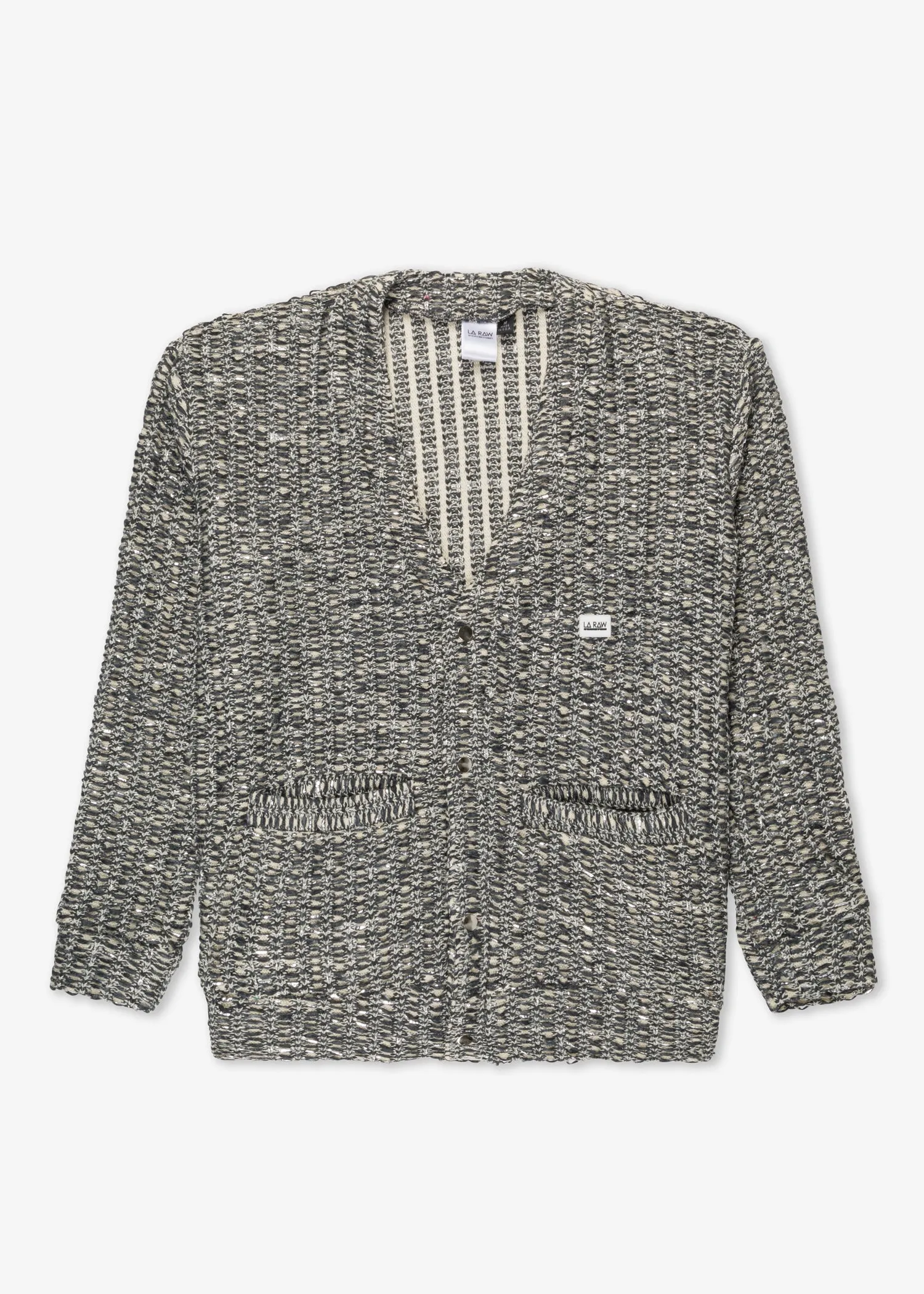 HEAVY CARDIGAN SILVER sold by LA Raw