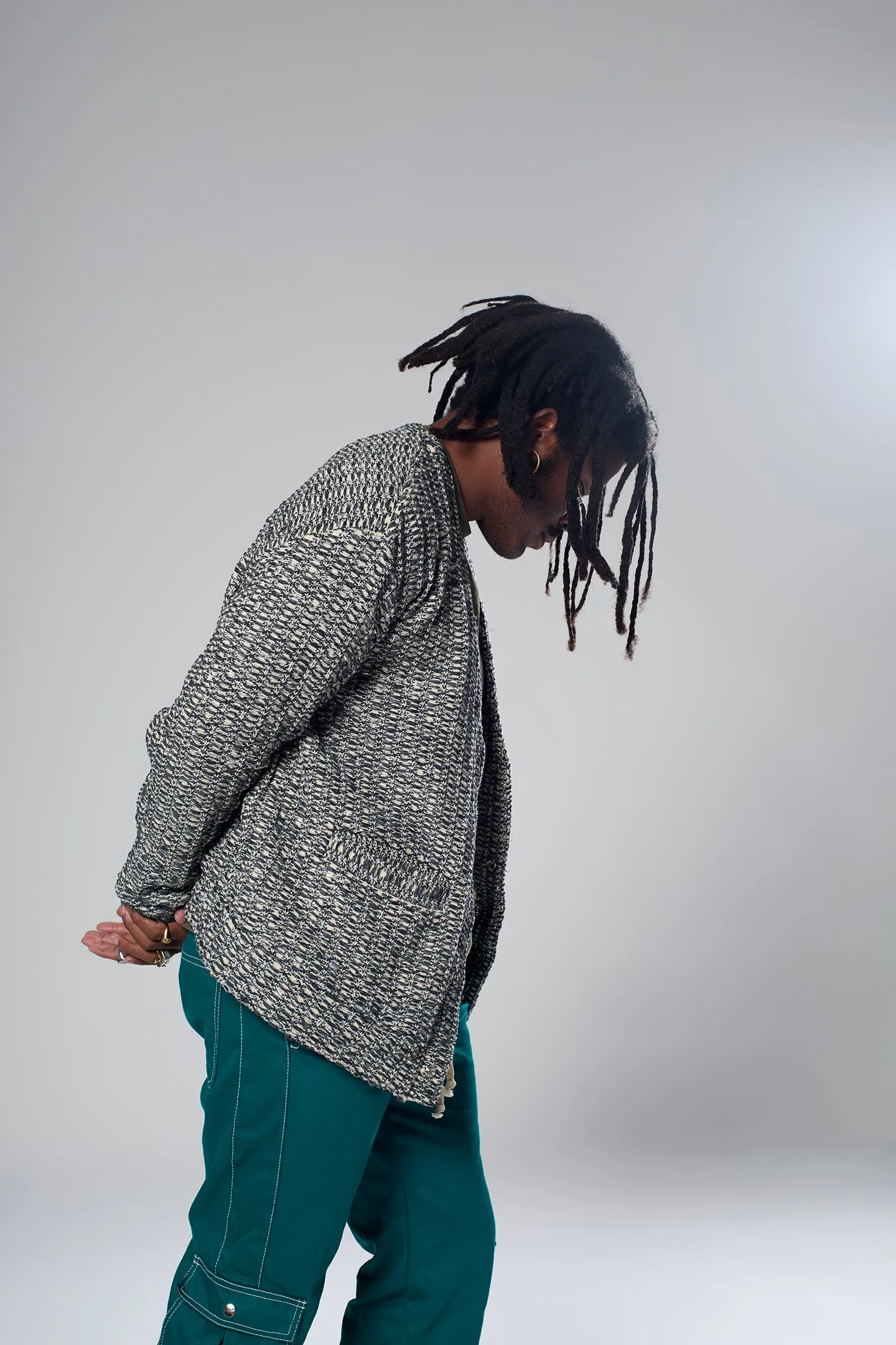 HEAVY CARDIGAN SILVER sold by LA Raw product image thumbnail 2