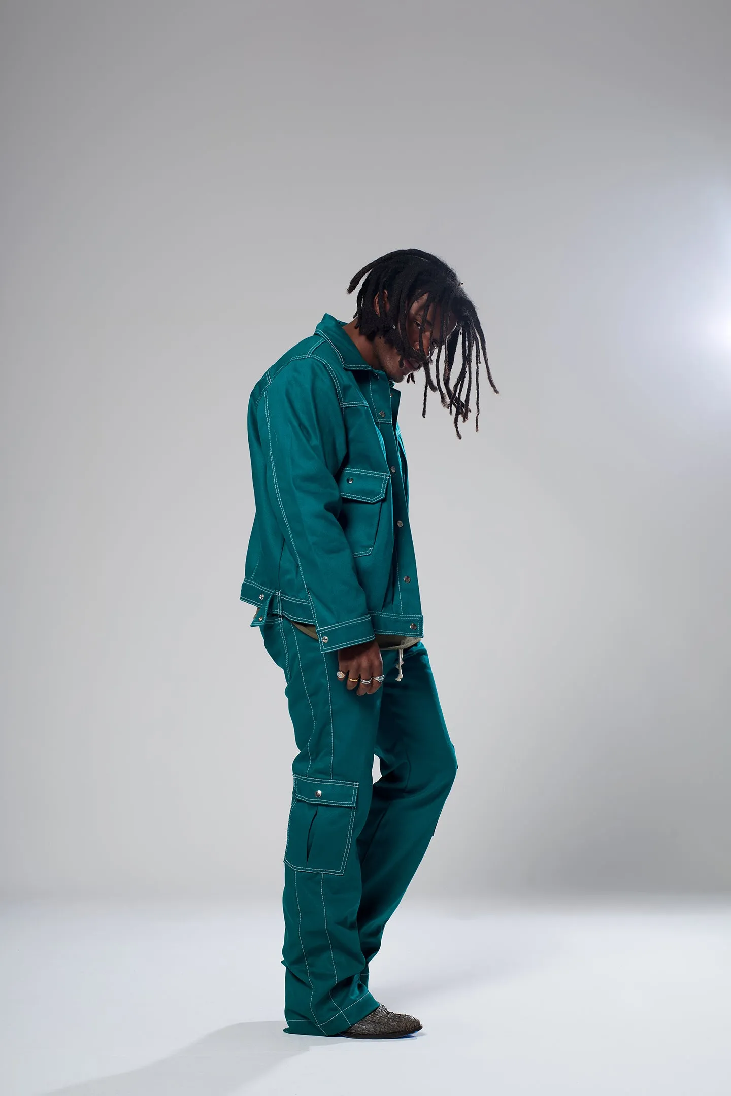 BULL DENIM PANTS KELLY GREEN sold by LA Raw product image thumbnail 4