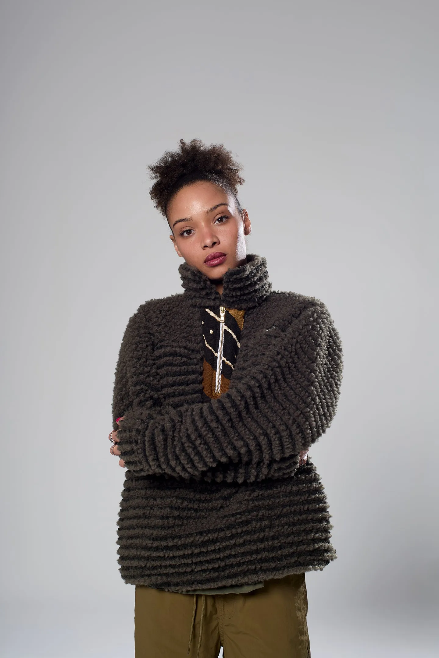 MUDCLOTH SHERPA PULLOVER sold by LA Raw product image thumbnail 3