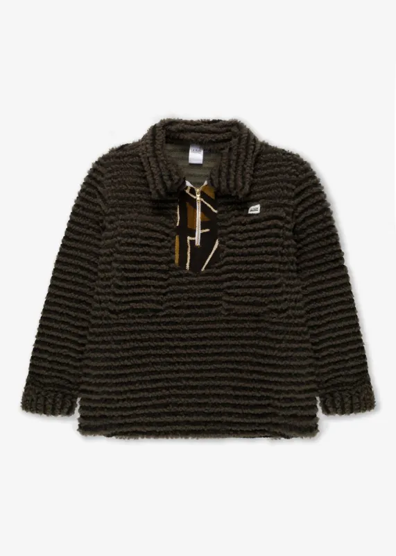 MUDCLOTH SHERPA PULLOVER sold by LA Raw