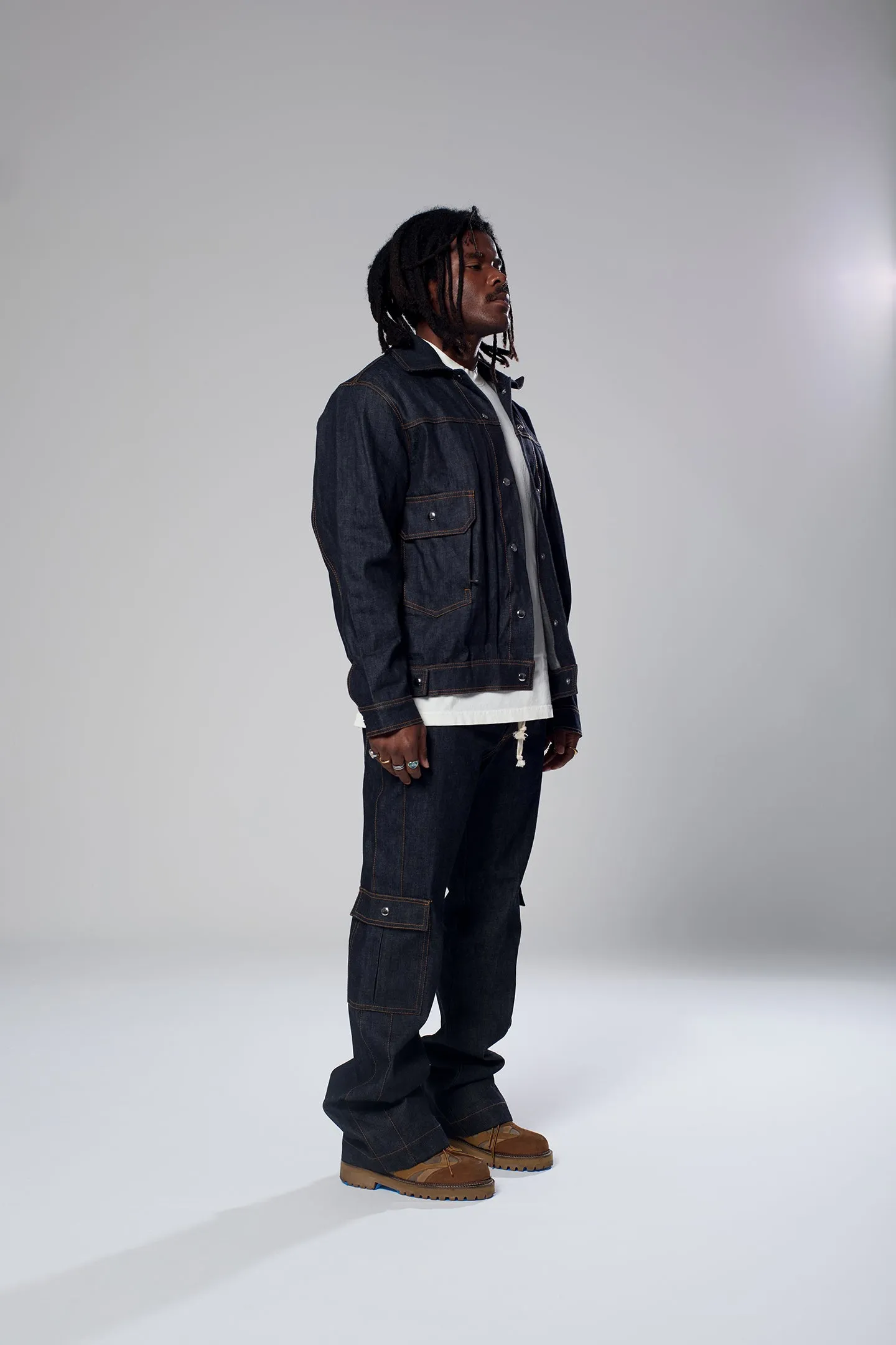 BULL DENIM JACKET INDIGO sold by LA Raw product image thumbnail 2