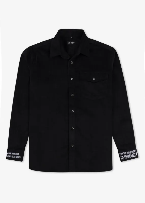 GRATITUDE CORDUROY SHIRT sold by LA Raw