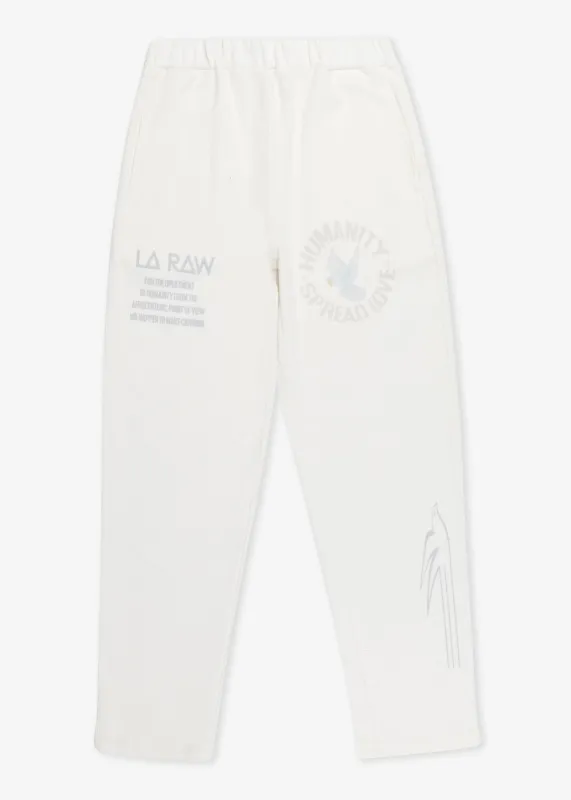 HUMANITY CORDUROY PANTS WHITE made by LA Raw