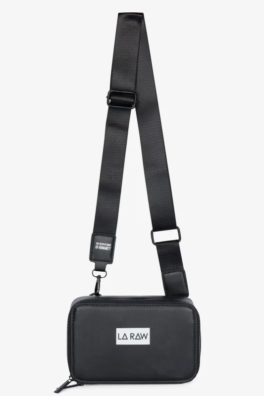 LOGO CROSSBODY BAG BLACK sold by LA Raw