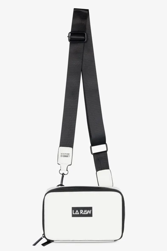 LOGO CROSSBODY BAG WHITE sold by LA Raw