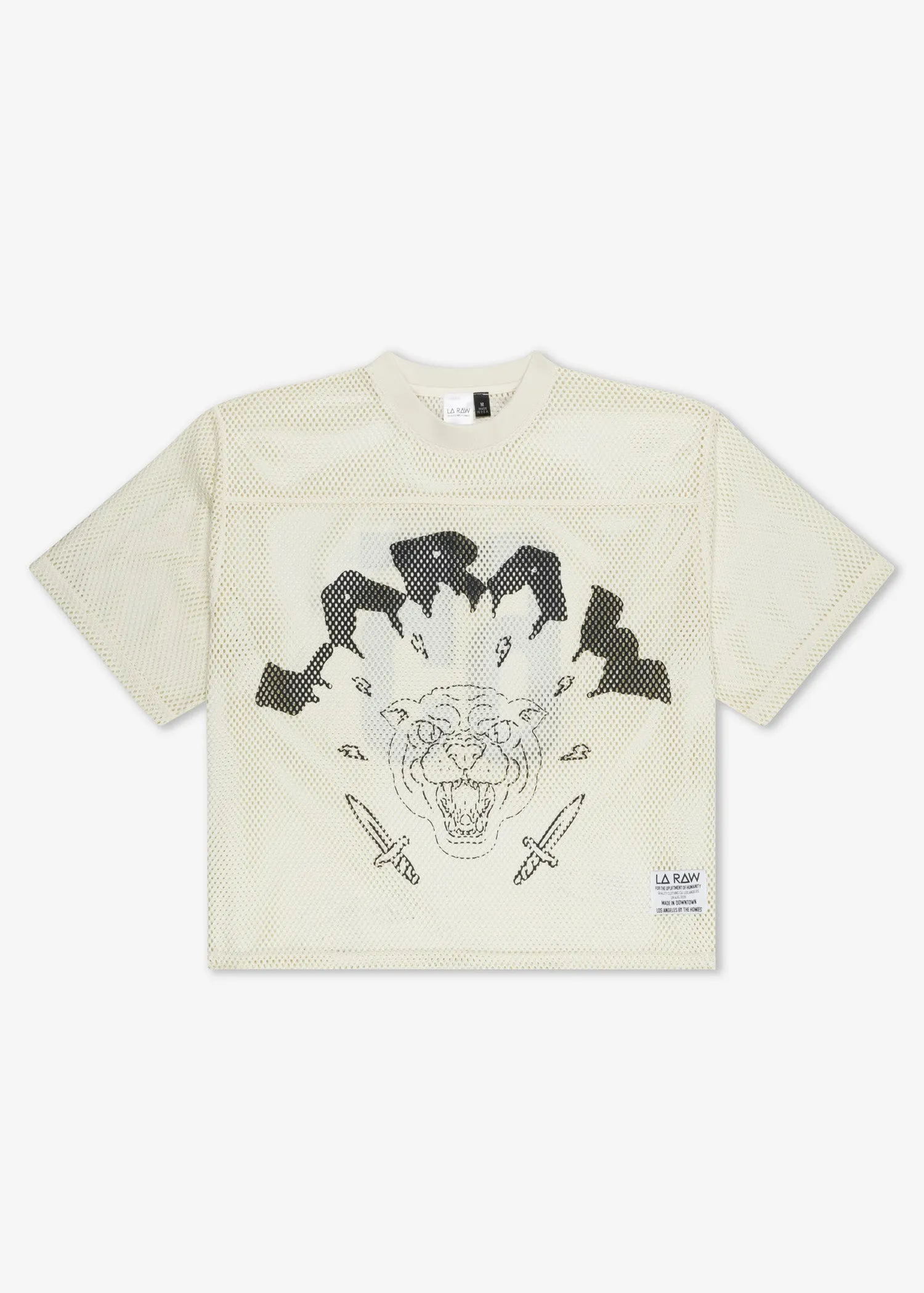 LOGO MESH JERSEY OFF-WHITE sold by LA Raw