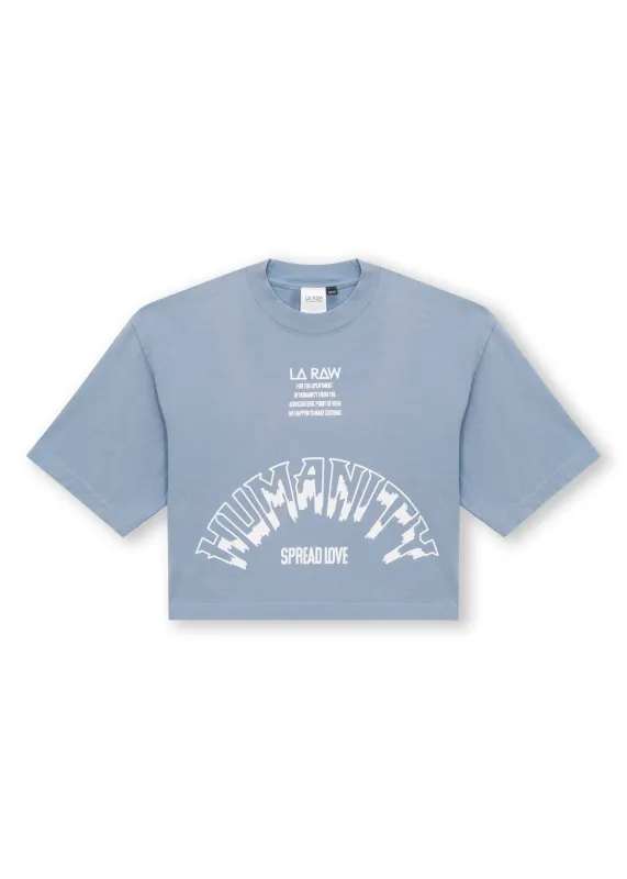 HUMANITY CROP BLUE made by LA Raw