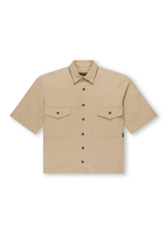 LOGO WORKSHIRT TAN made by LA Raw