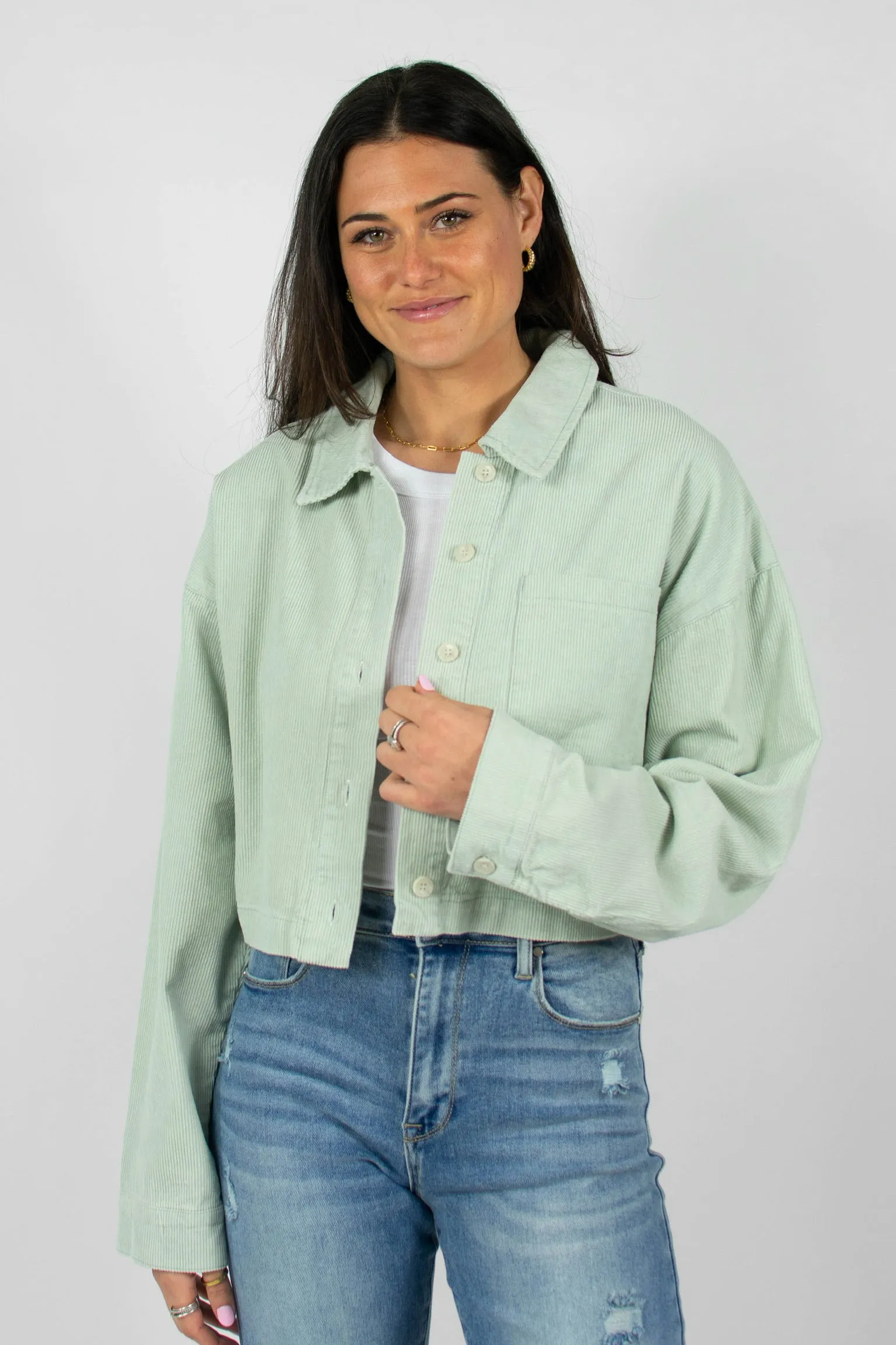 You're The One Jacket in Misty Blue sold by Grey Bandit product image thumbnail 2