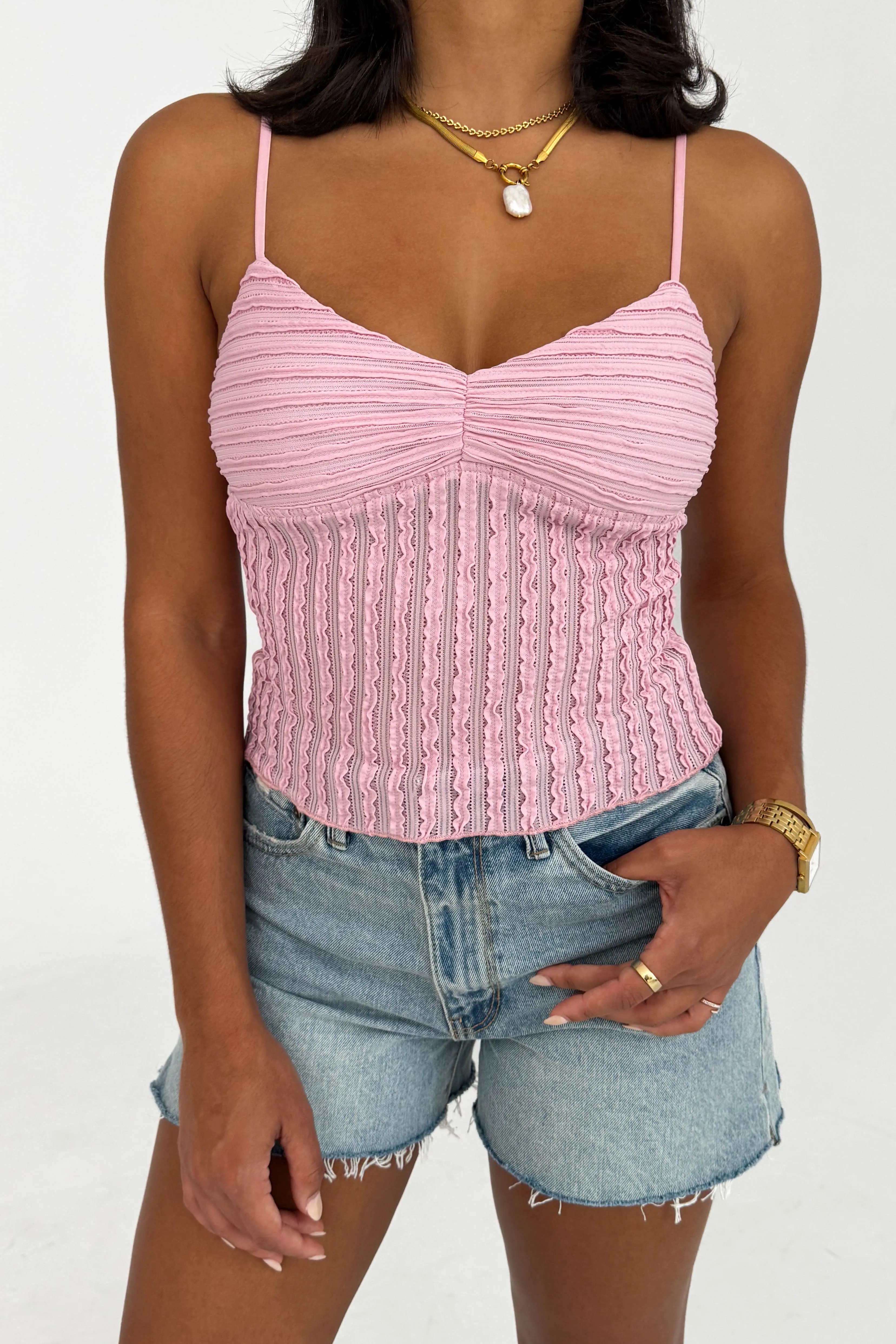 Paige Top in Pink sold by Grey Bandit product image thumbnail 2