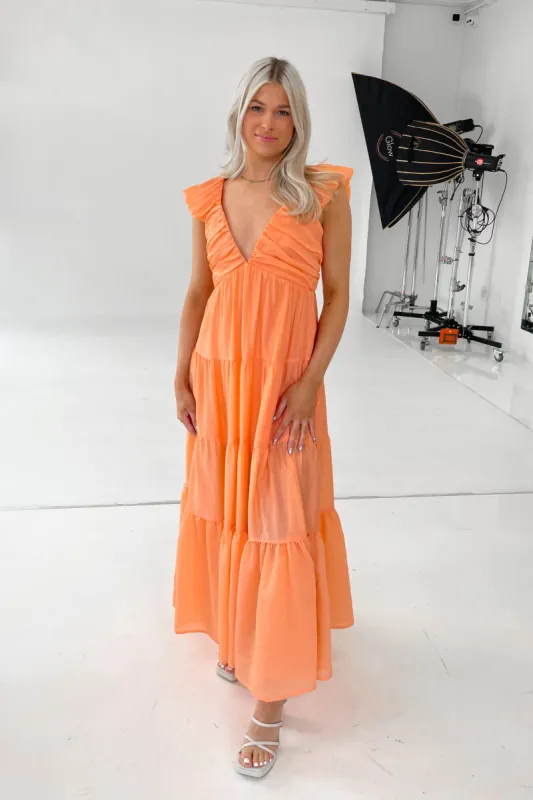 Getaway Dress in Orange sold by Grey Bandit