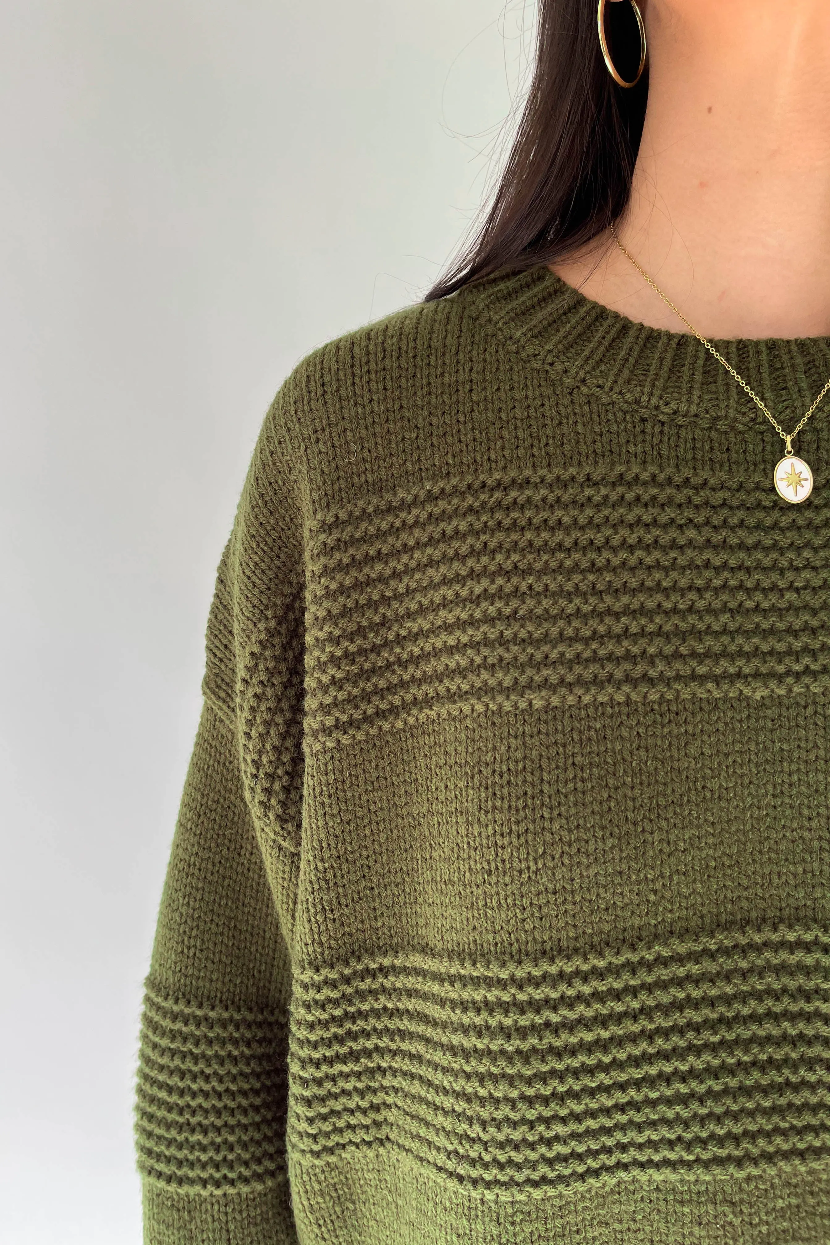 Ainsley Sweater in Olive sold by Grey Bandit product image thumbnail 4