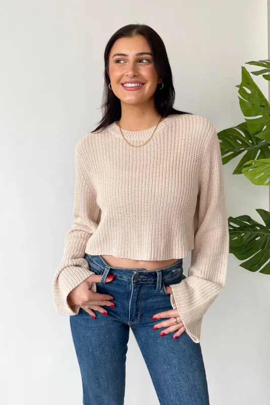 Act Natural Sweater in Cream sold by Grey Bandit