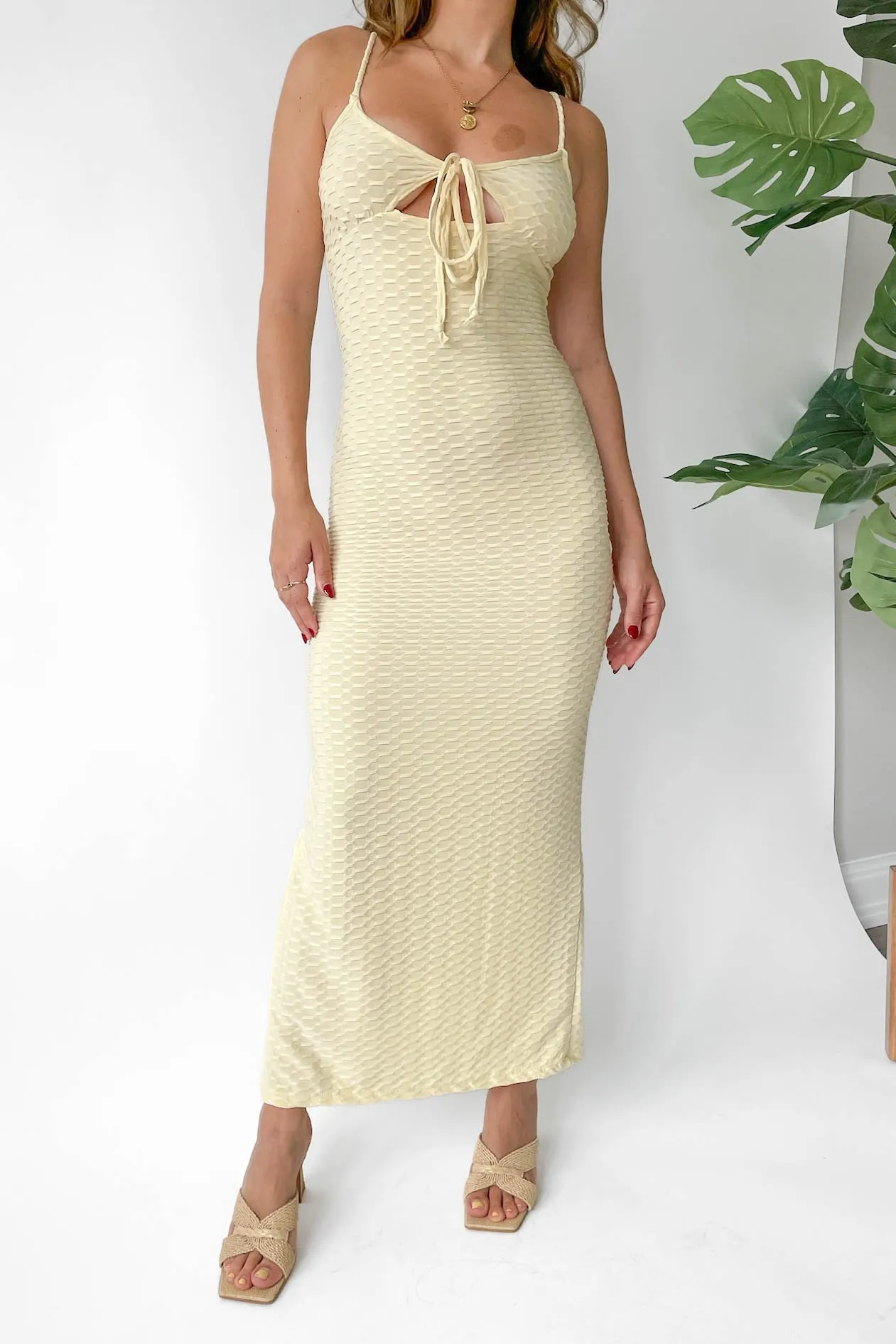 Never Settle Dress in Cream sold by Grey Bandit product image thumbnail 3