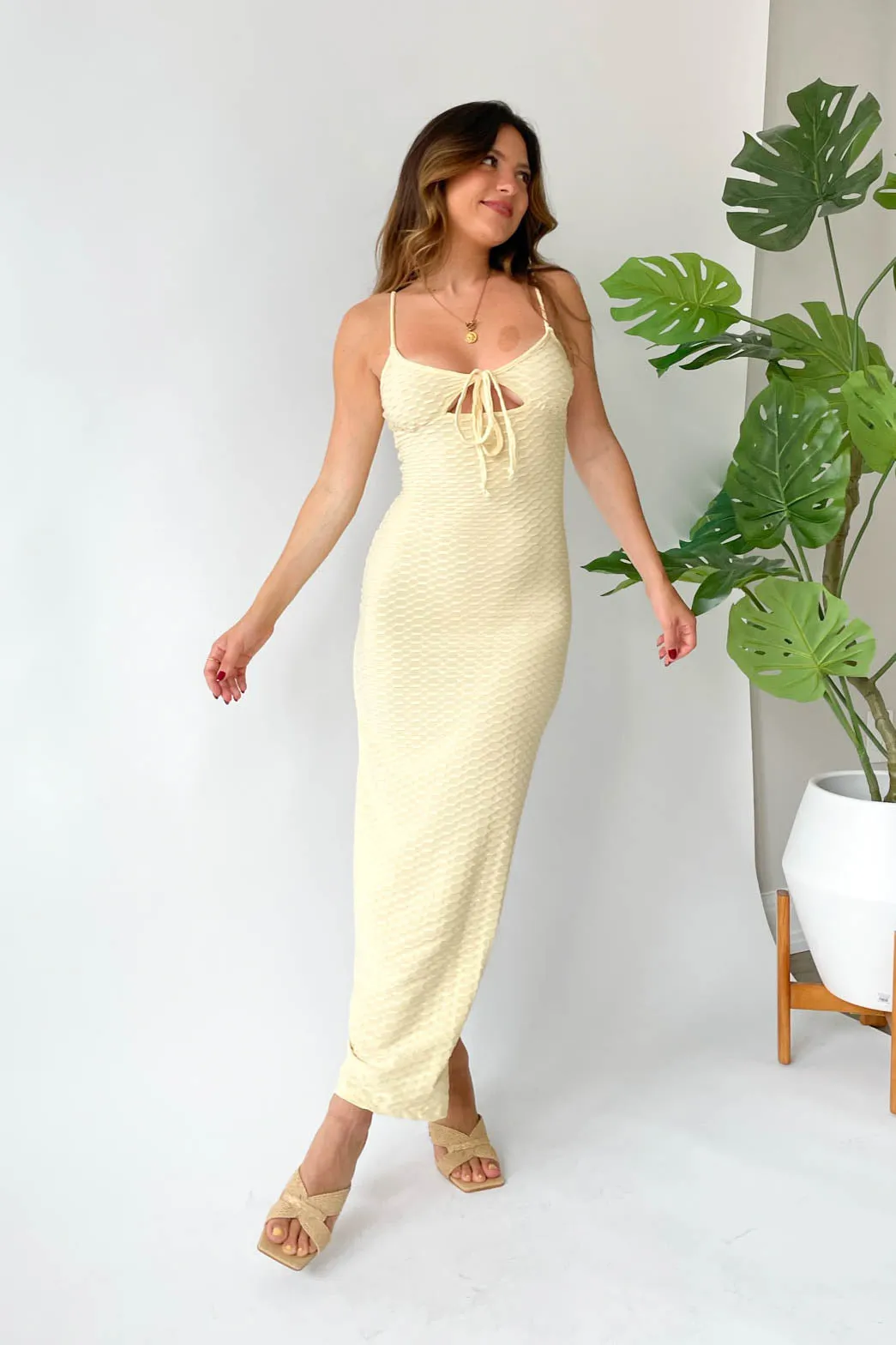 Never Settle Dress in Cream sold by Grey Bandit product image thumbnail 2