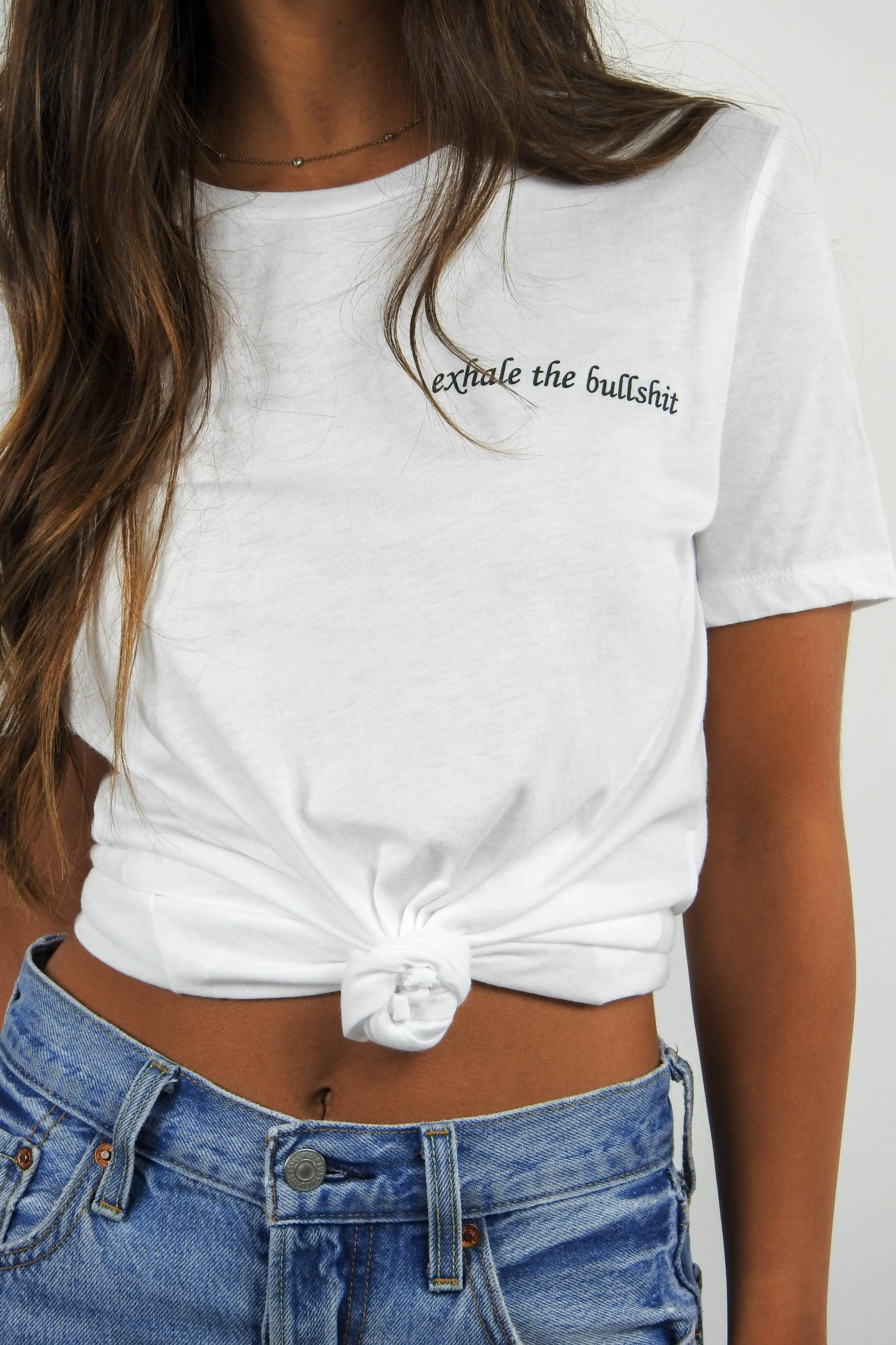 Exhale The Bullshit Tee sold by Grey Bandit product image thumbnail 2