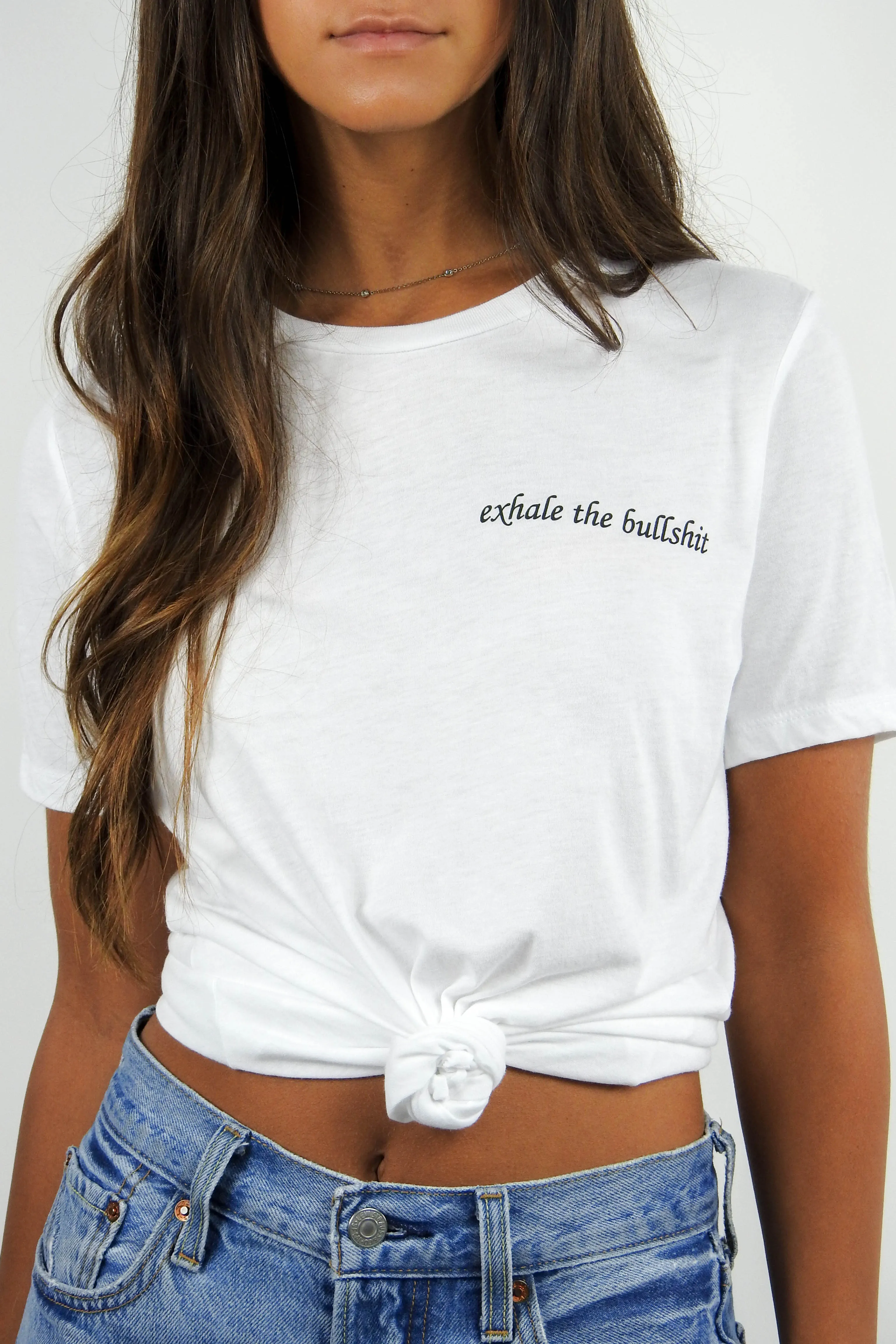 Exhale The Bullshit Tee sold by Grey Bandit product image thumbnail 3