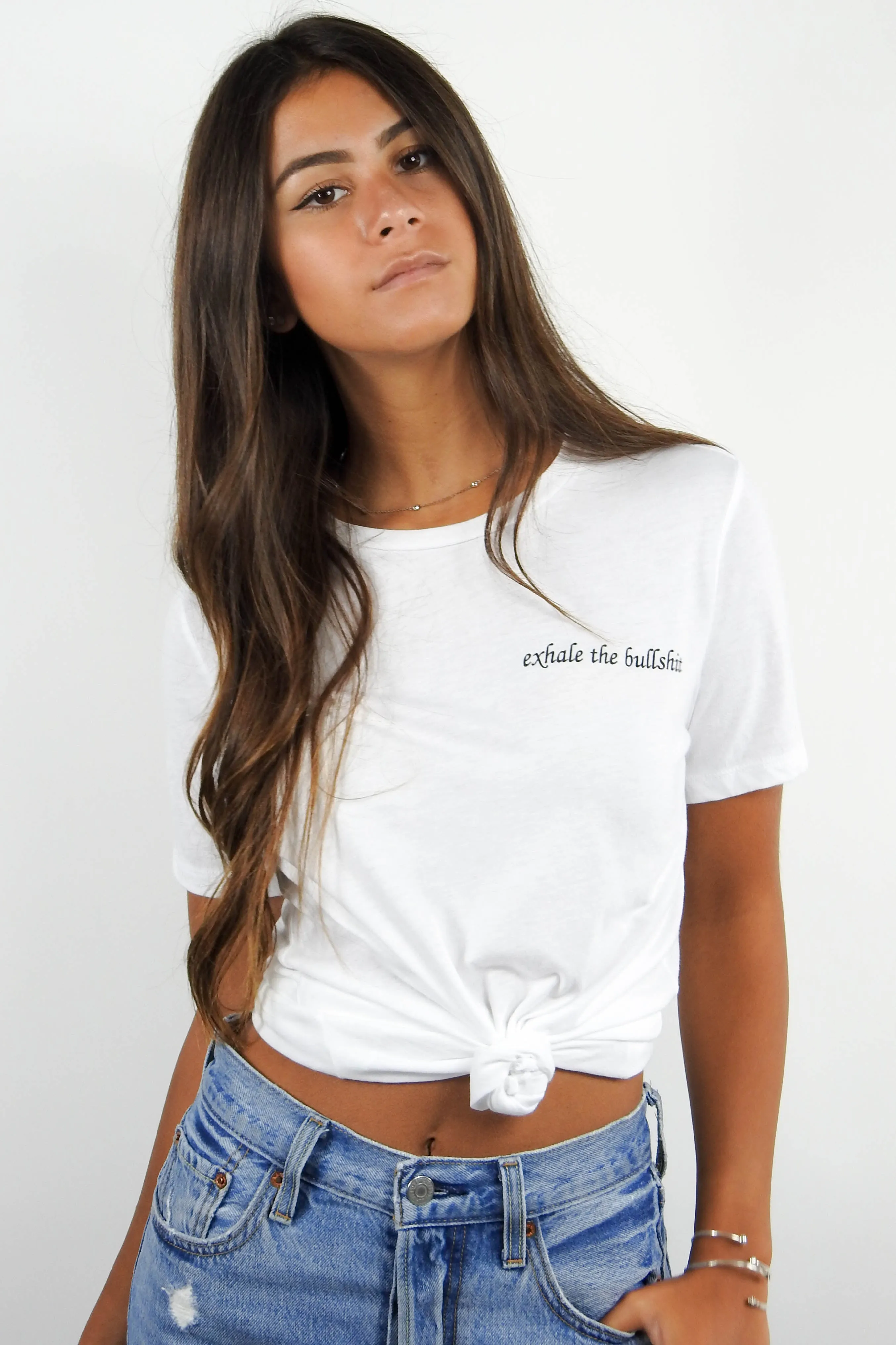 Exhale The Bullshit Tee sold by Grey Bandit product image thumbnail 4