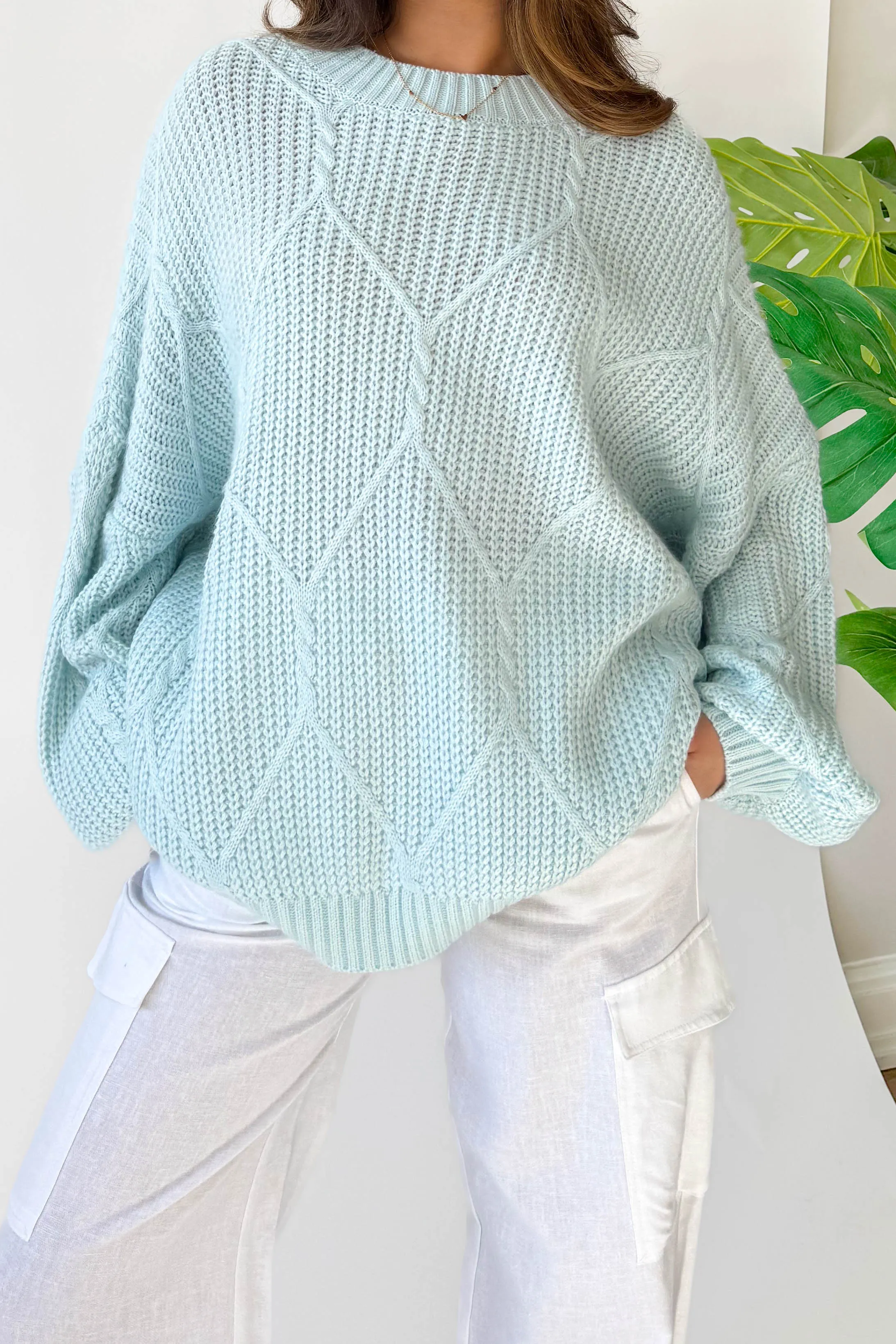 Logan Sweater in Sky Blue sold by Grey Bandit product image thumbnail 2