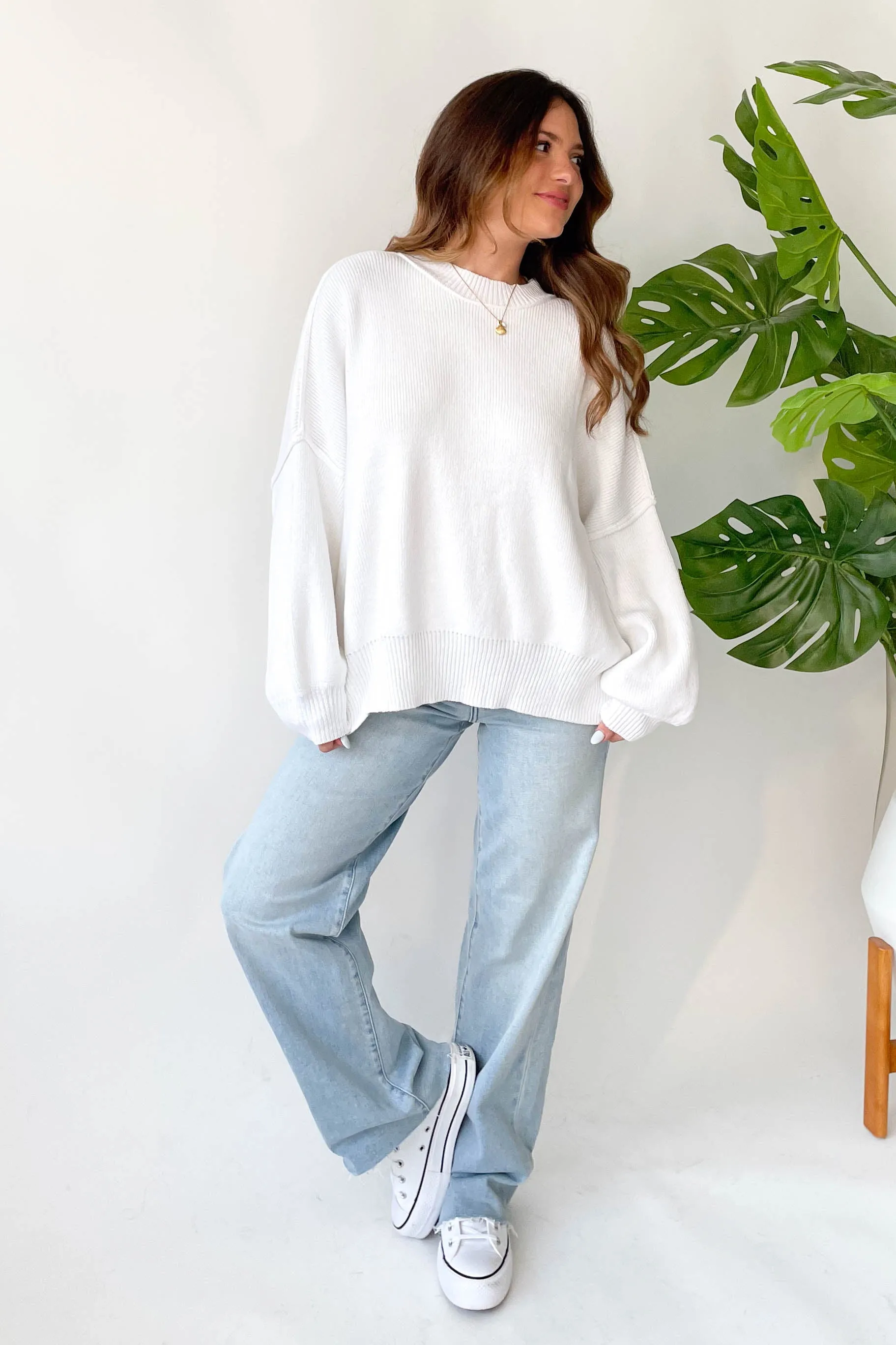 Martha Sweater in White sold by Grey Bandit product image thumbnail 2