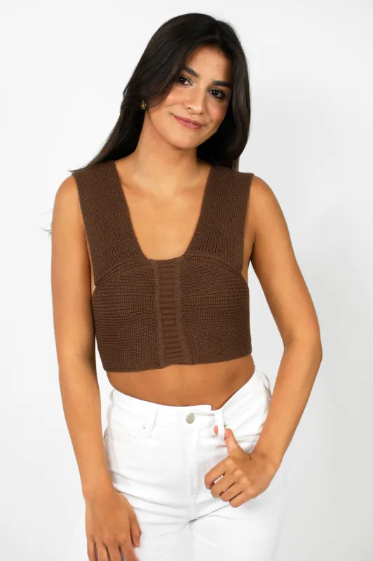 Naomi Top in Brown sold by Grey Bandit
