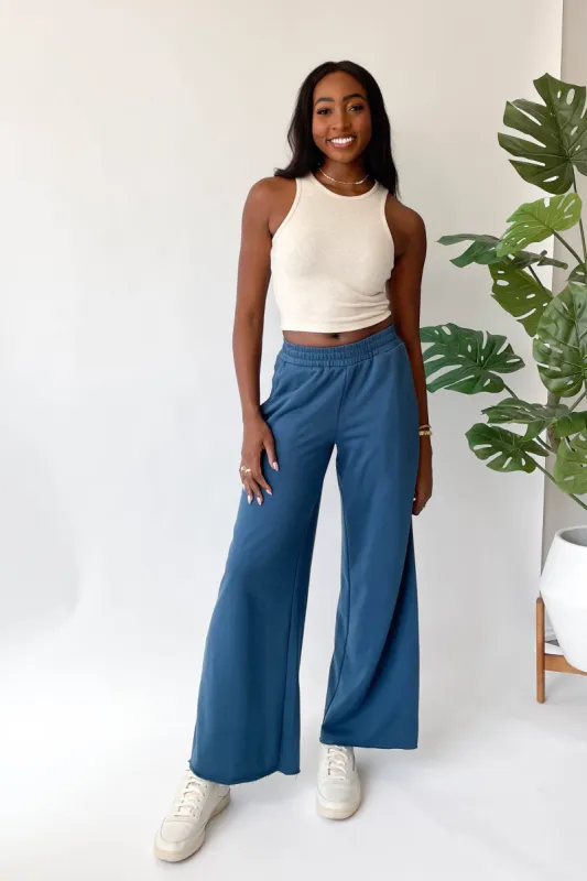 Seasons Change Sweatpants in Blue sold by Grey Bandit