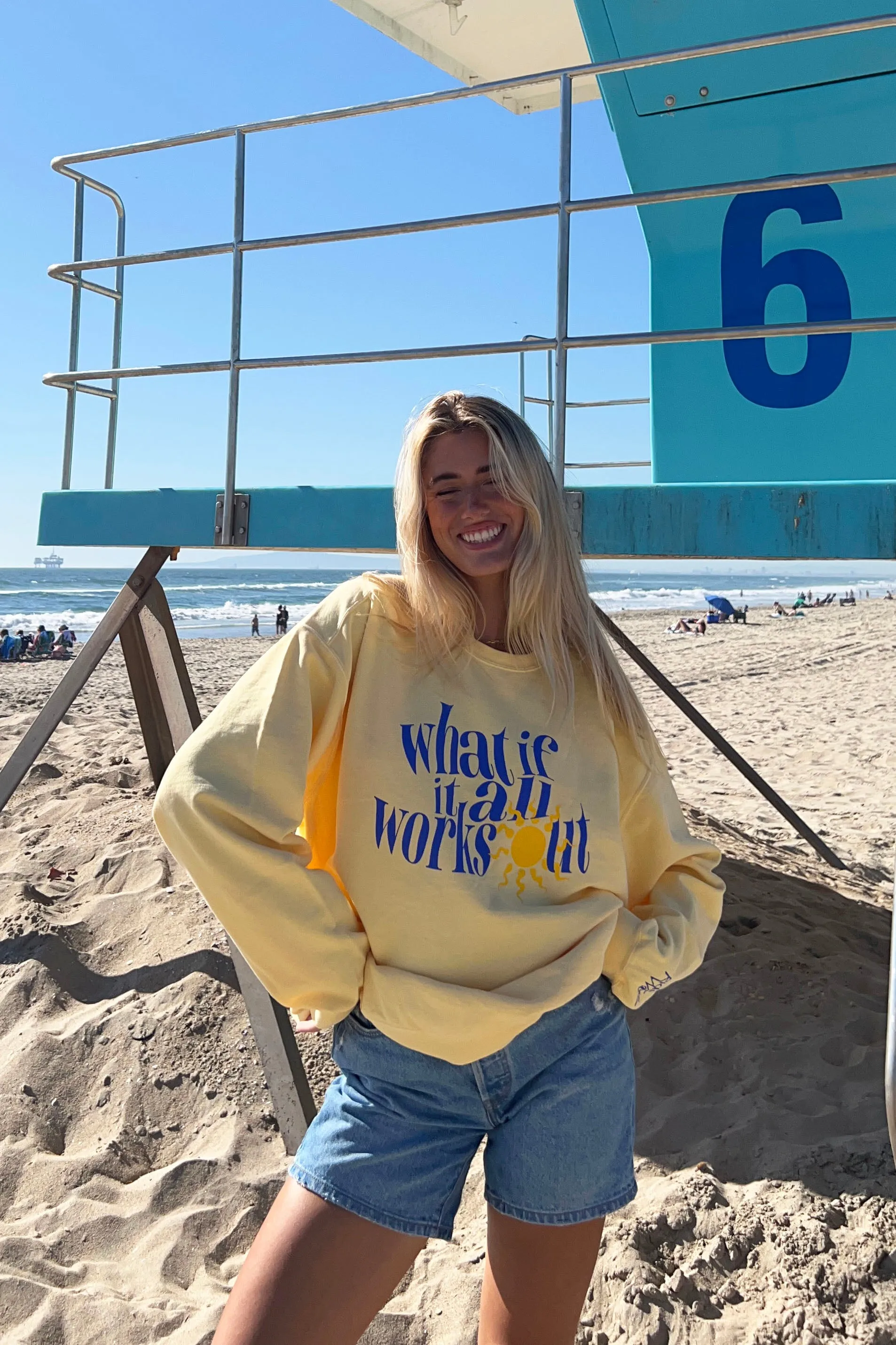 What If Sweatshirt in Yellow sold by Grey Bandit