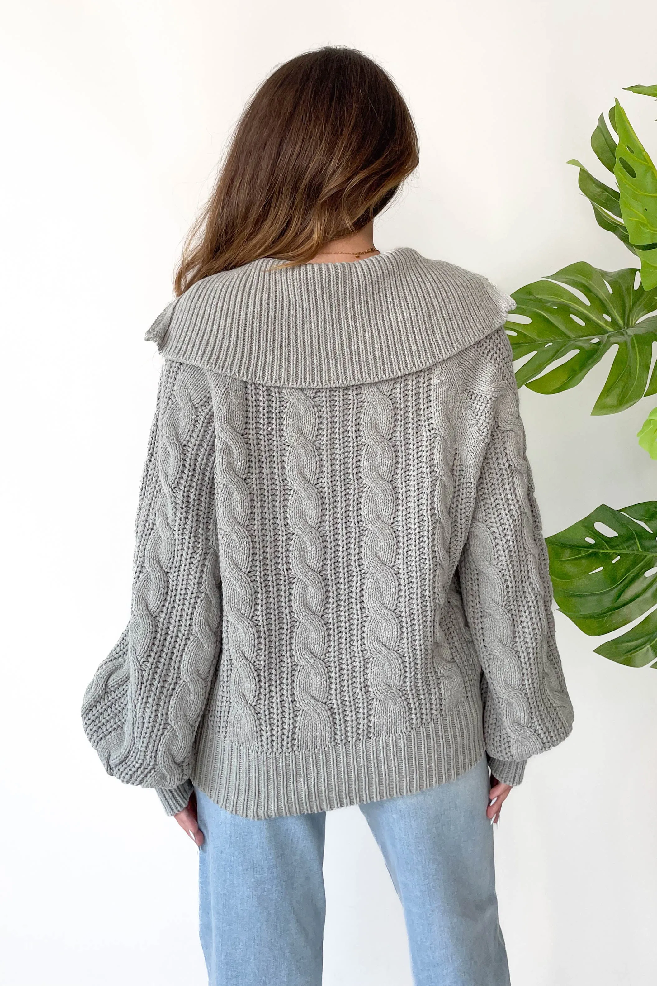 Let's Cuddle Sweater in Grey sold by Grey Bandit product image thumbnail 5